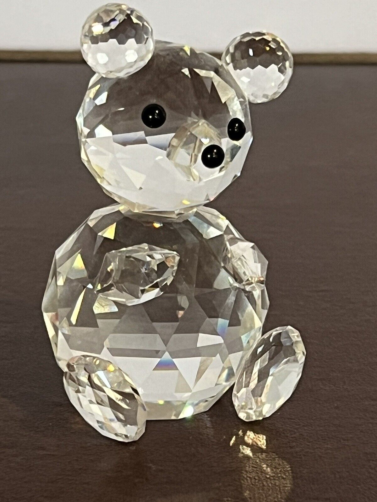 Swarovski Crystal Swan Signed Teddy Bear