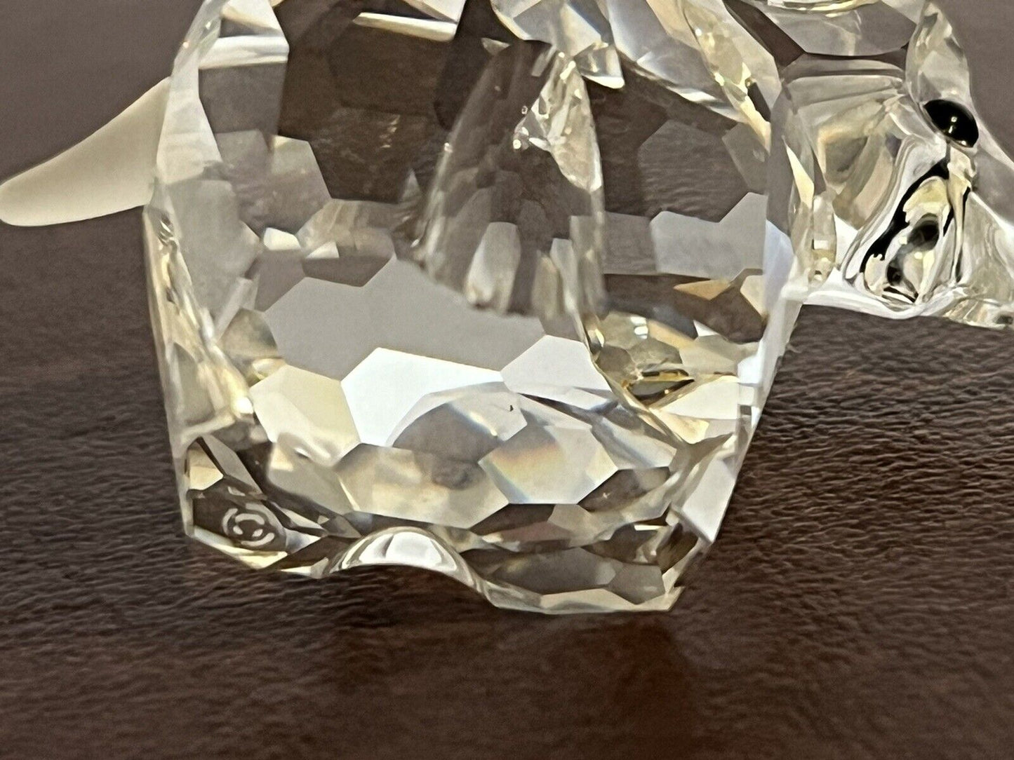 Swarovski Crystal Swan Signed Elephant