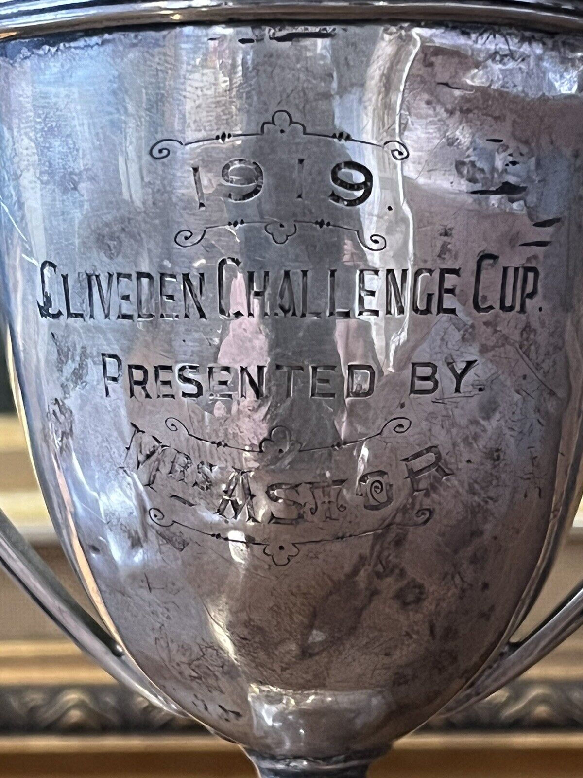 Suffragette Trophy. Nancy Astor: first Woman MP, Cliveden Garden Party Cup