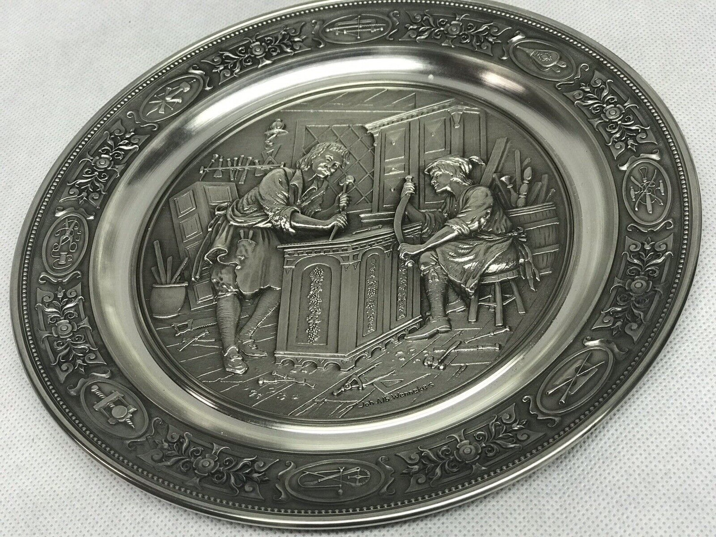 Set Of 4 Highly Detailed Metal Plaques