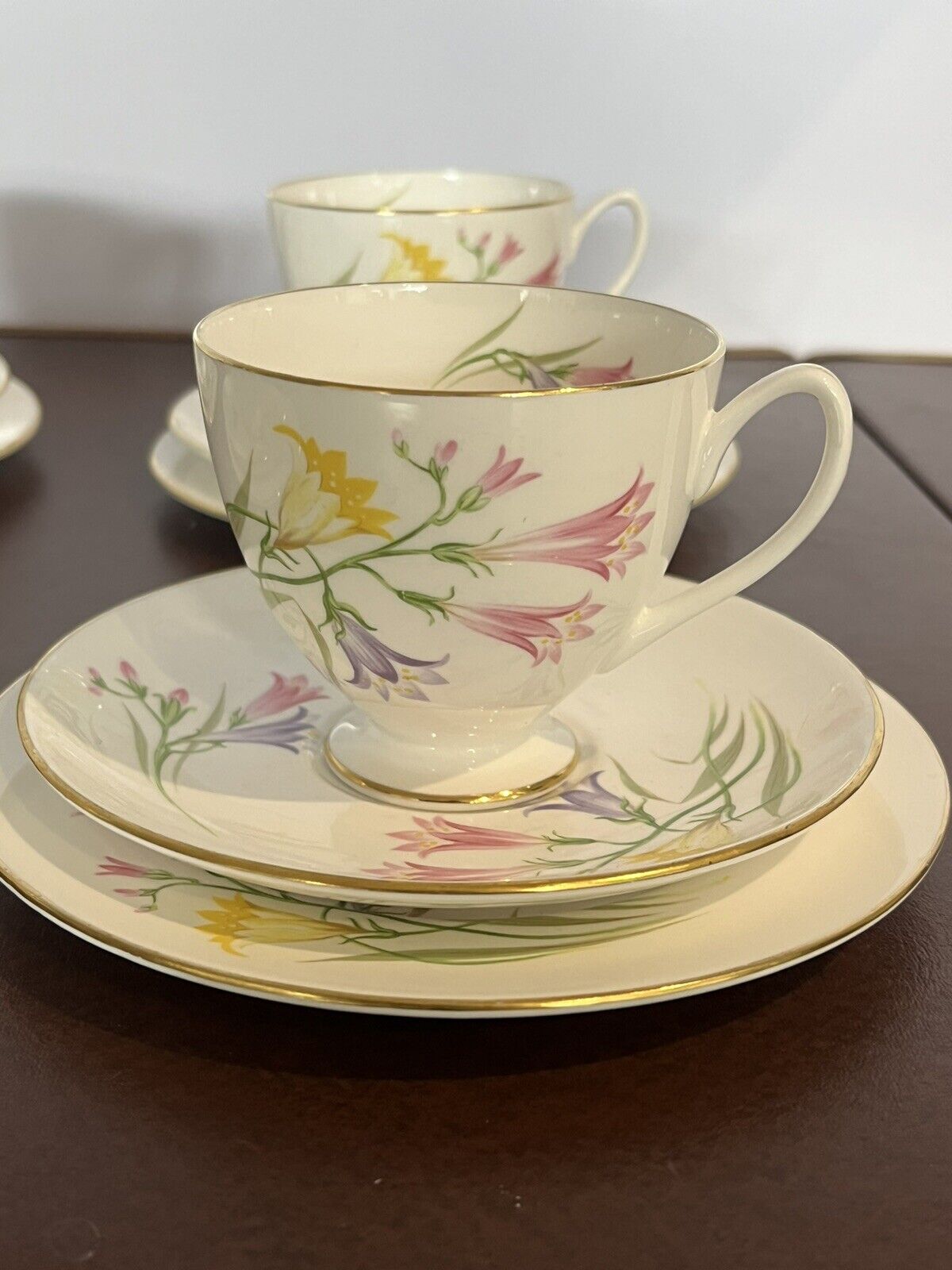 Shelley Teacups, Saucers And Dessert Plates