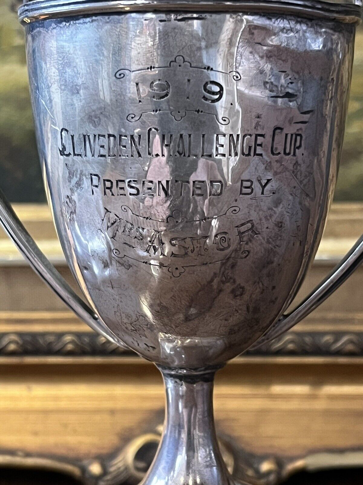 Suffragette Trophy. Nancy Astor: first Woman MP, Cliveden Garden Party Cup