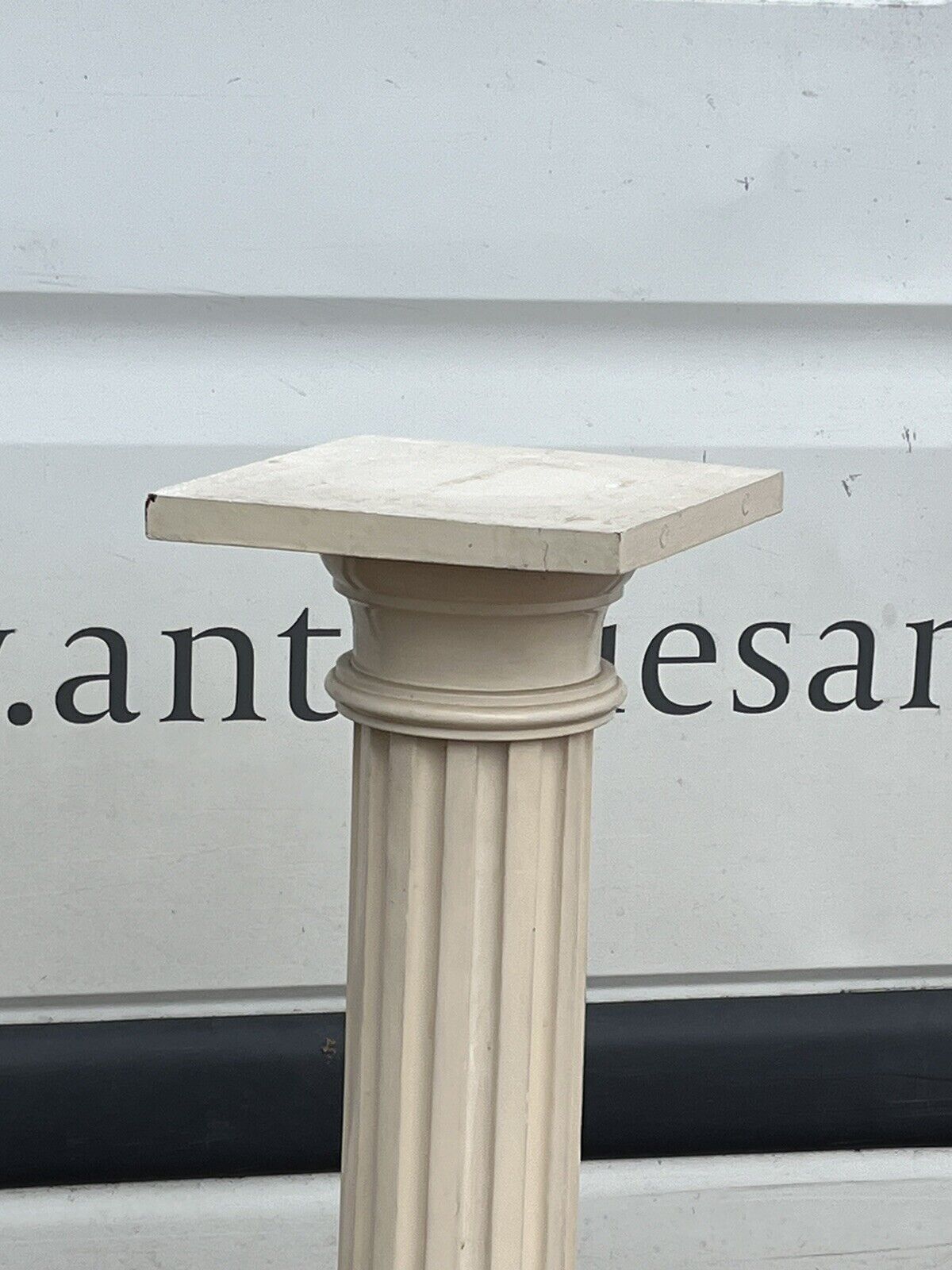 Corinthian Column, Painted Wood, Display Stand
