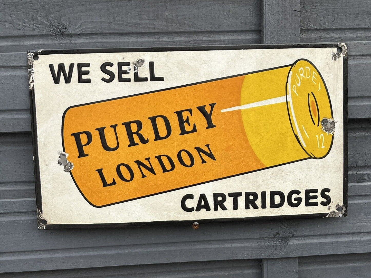 Enamel Shop Sign, heavy and good quality. WE SHIP WORLDWIDE
