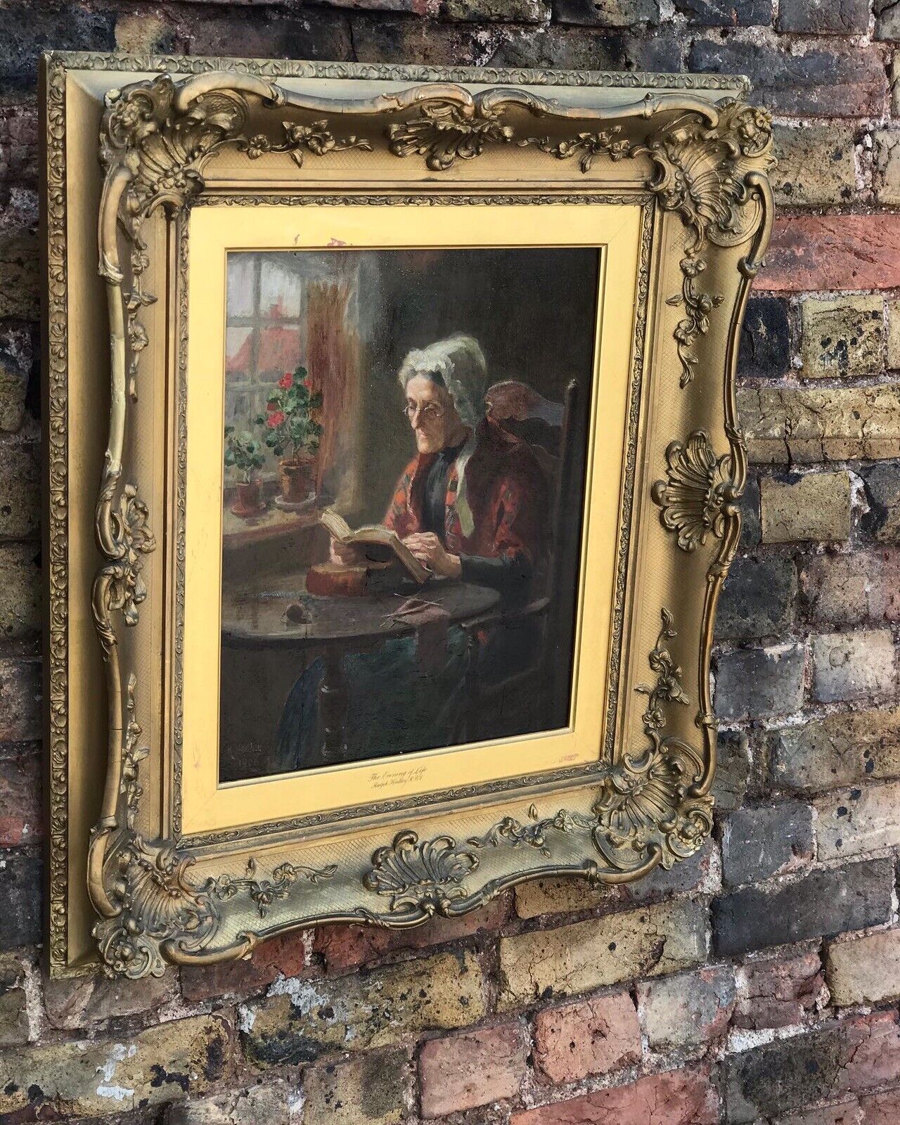 Ralph Hedley 1848-13. Oil Painting, The Evening Of Life. Newcastle artist