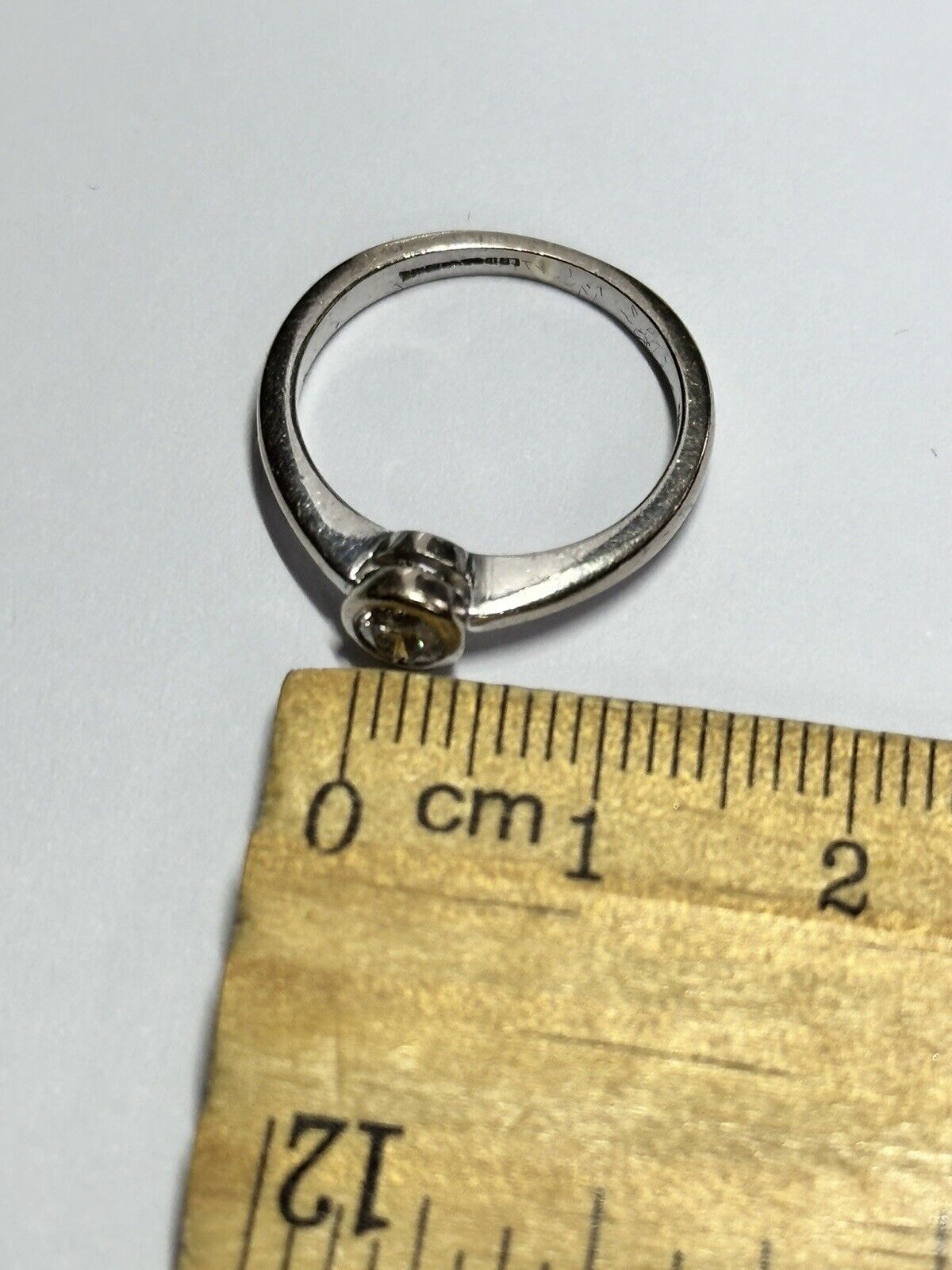 Vintage 18ct White Gold 0.25ct Diamond Solitaire Ring Boxed