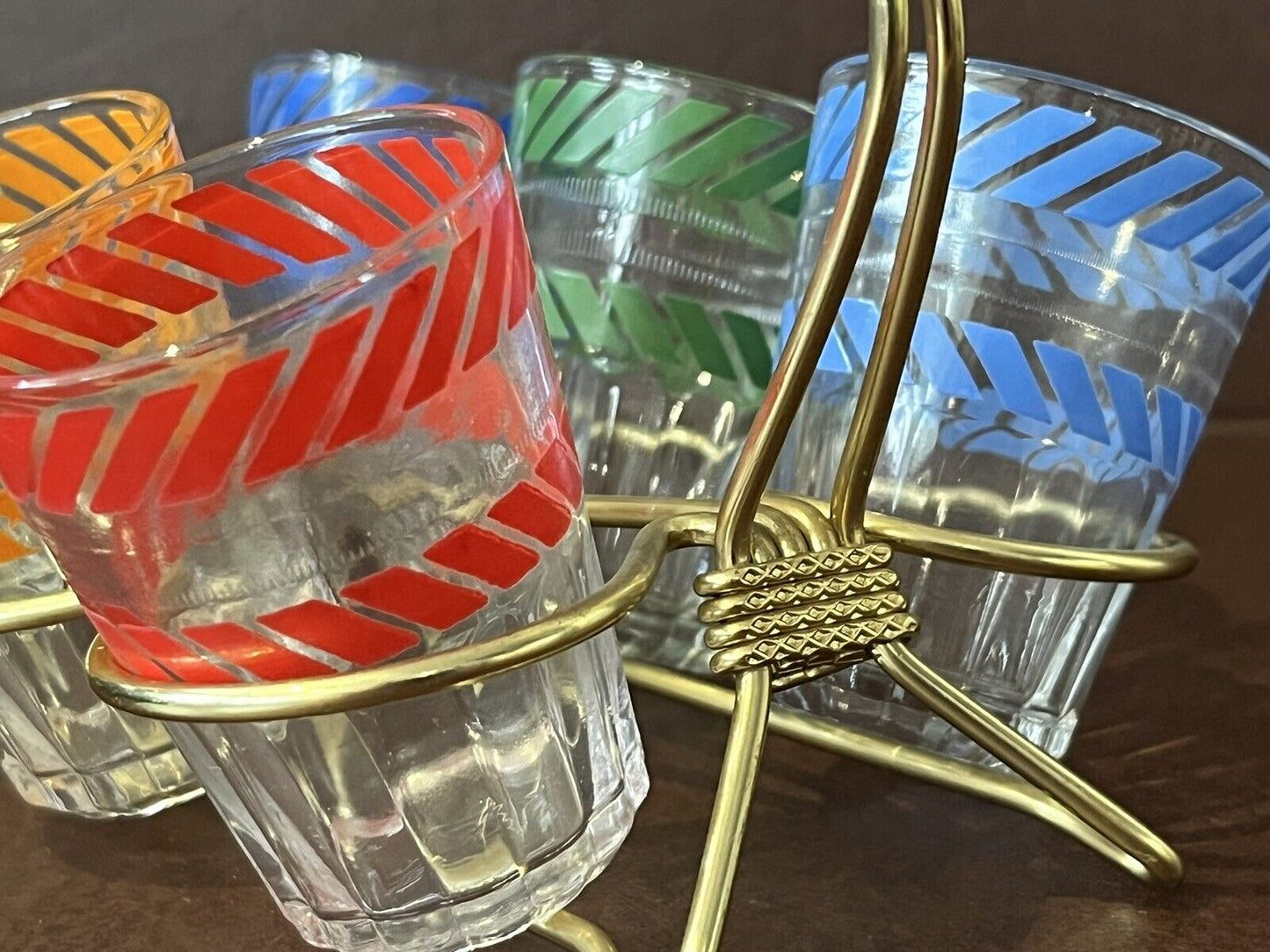 Mid Century Bar Shot Glasses