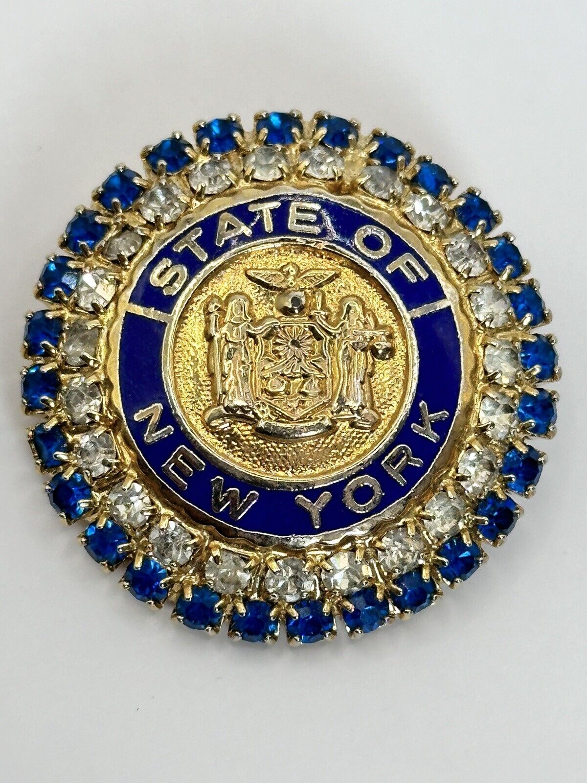 Vintage Gold Tone New York Cinerama Signed Brooch