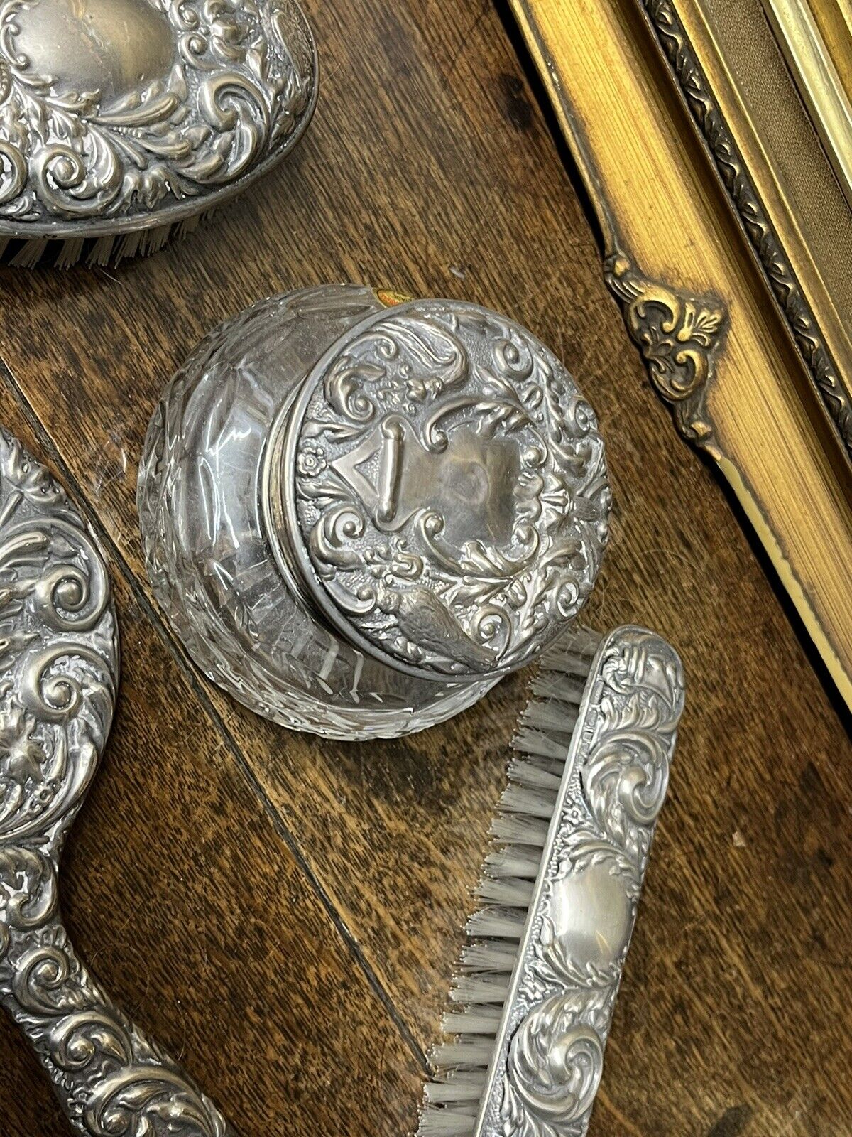 Silver Grooming Set. English Hallmarks