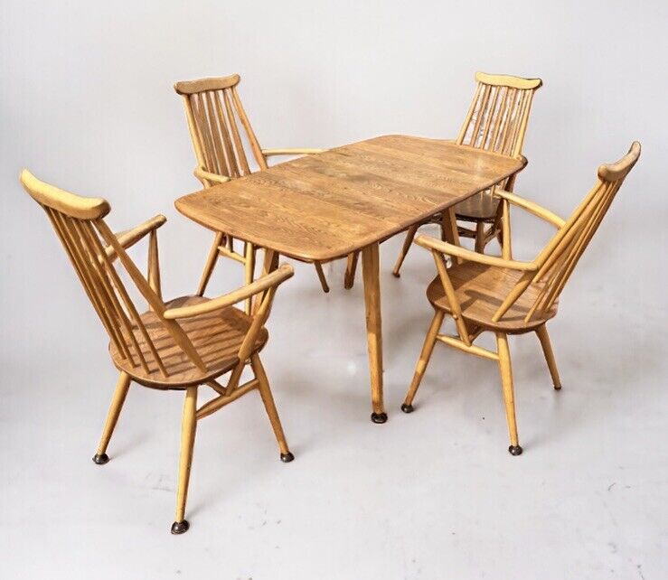 Vintage Extending Ercol Table And Chairs