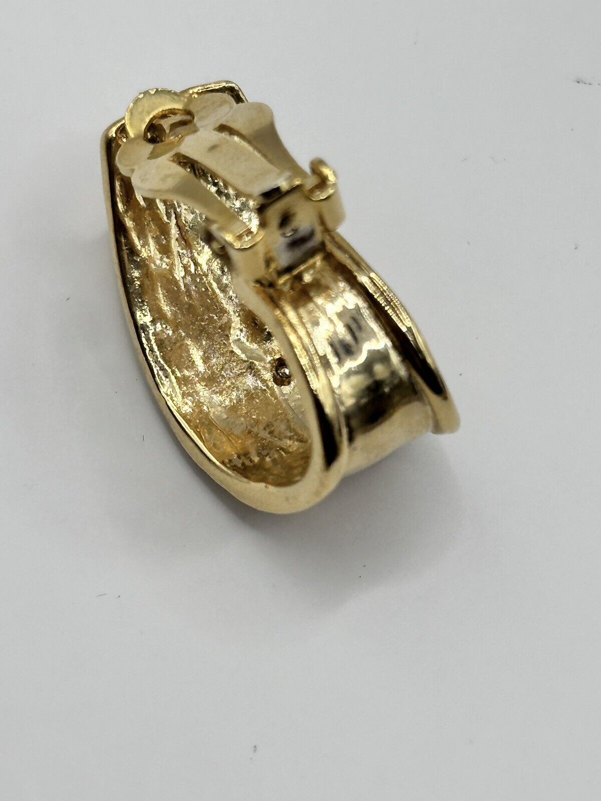 Vintage Gold Silver Tone Panther Clip On Earrings