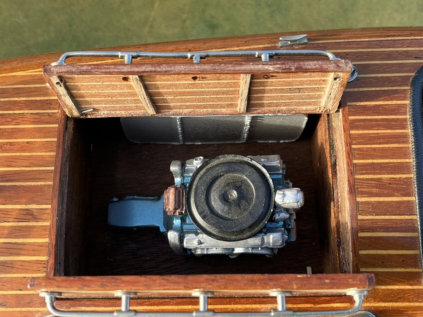 Large Highly Detailed Wooden Model Of A Boat