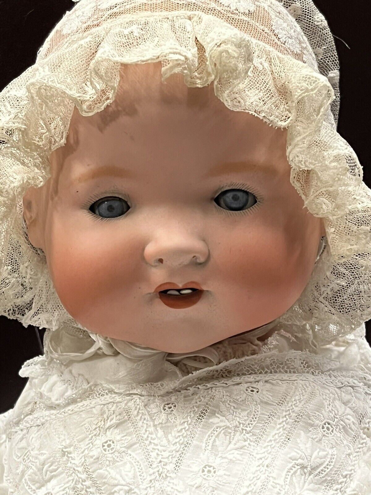 Armand Marseille bisque headed doll 351 with composition body and impressed...