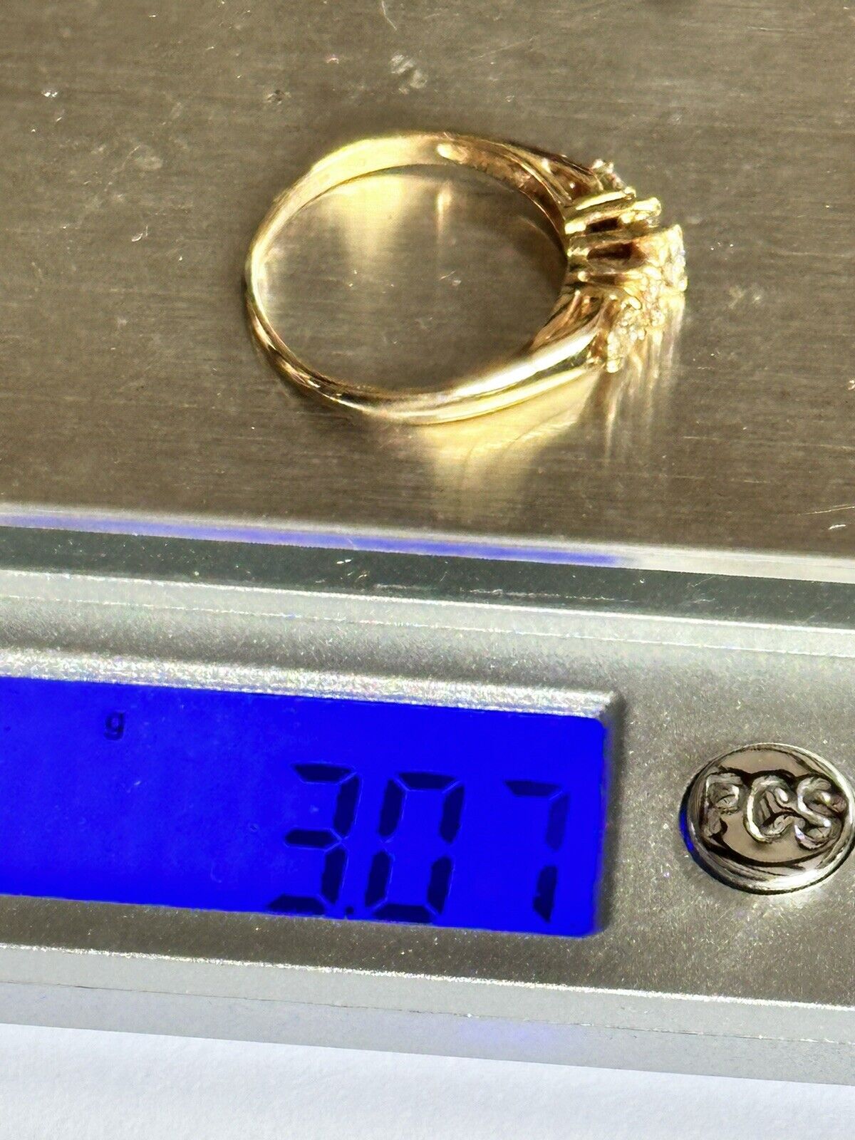 Vintage 18ct Gold Marquise Pear 0.50ct Diamond Ring Size N1/2