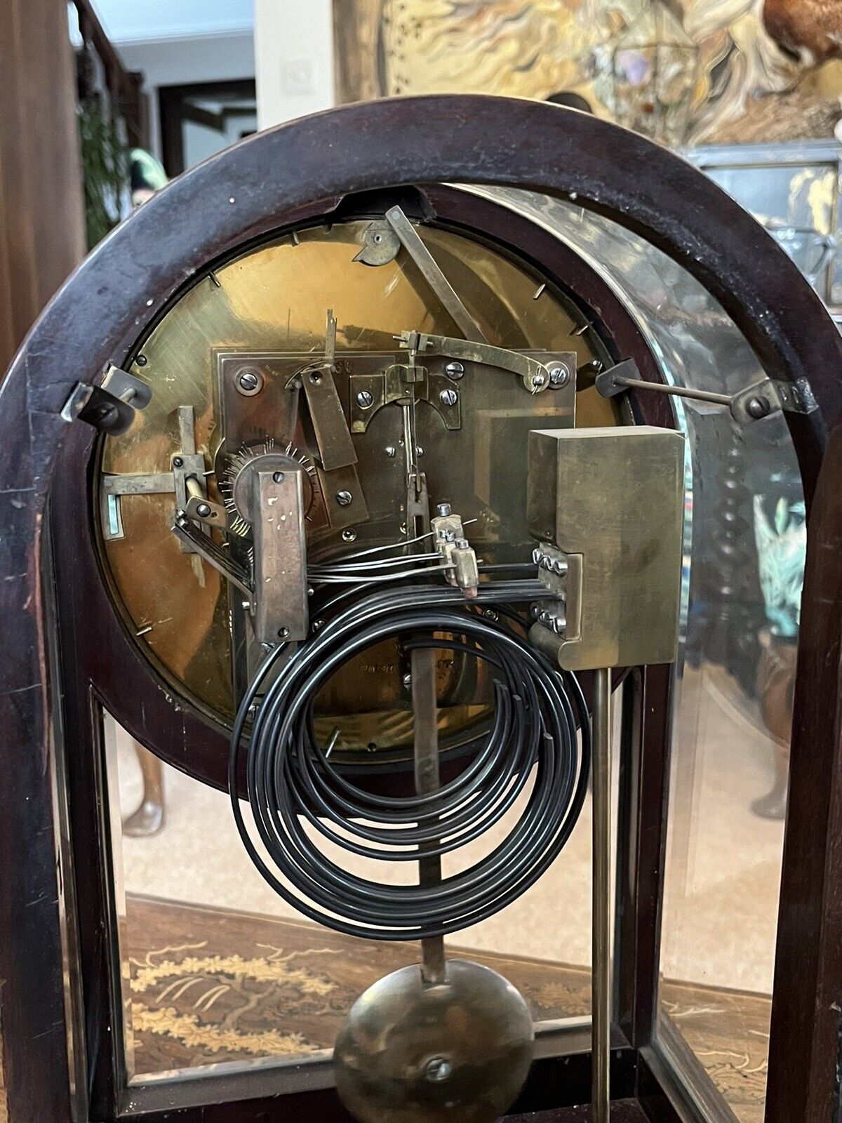 Quarter Striking Victorian glass Table Clock, Amazing Quality.