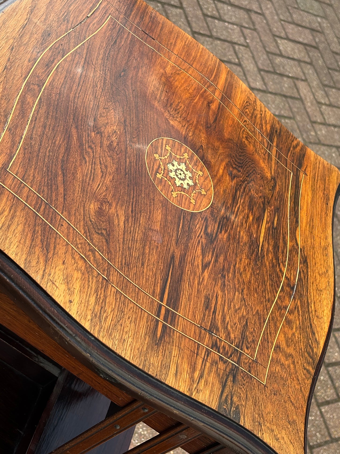 Edwardian Inlaid Mahogany Revolving Bookcase