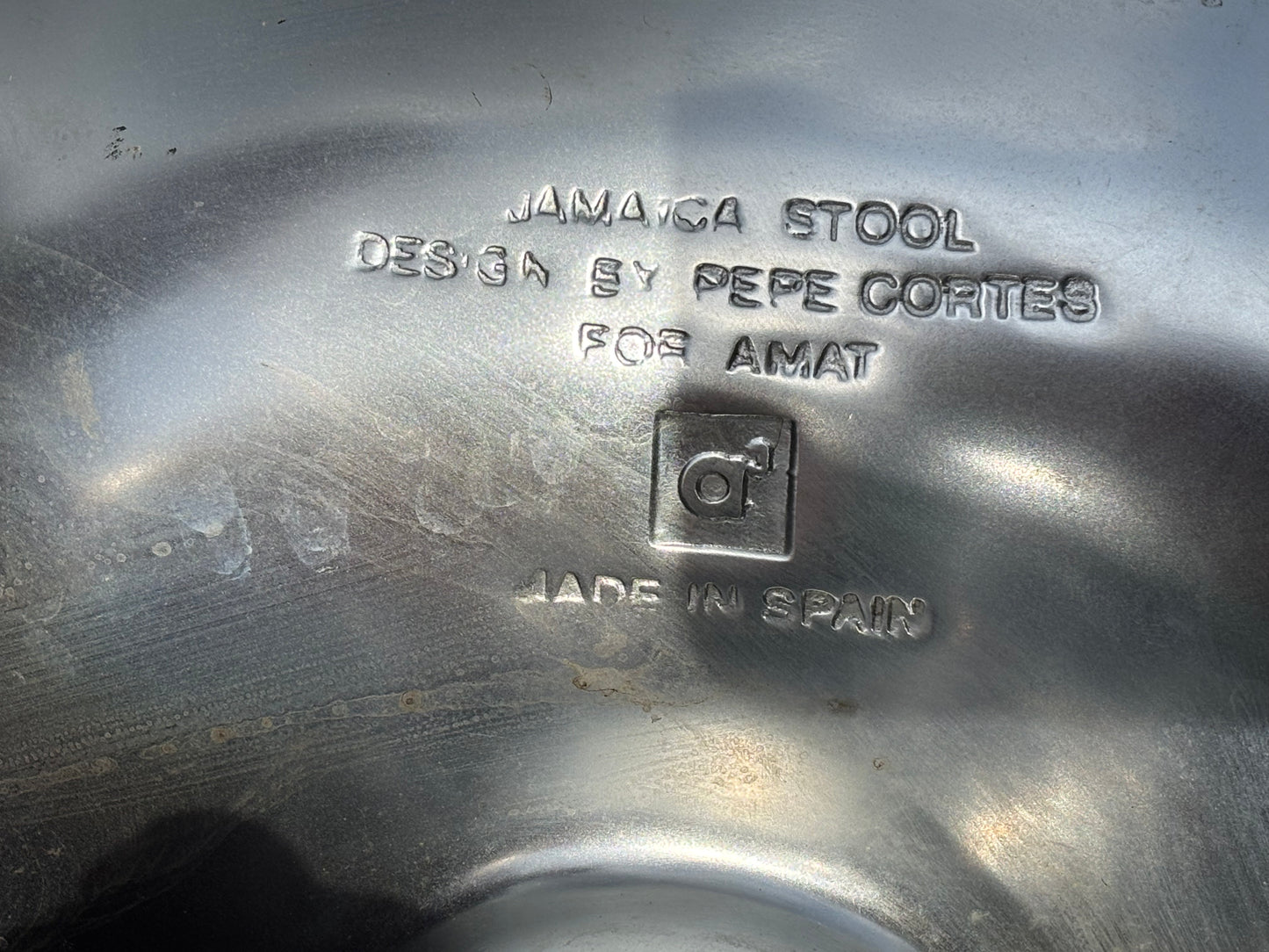 Aluminium & Chrome Jamaica Stools, design by Pepe Coates for Amat.