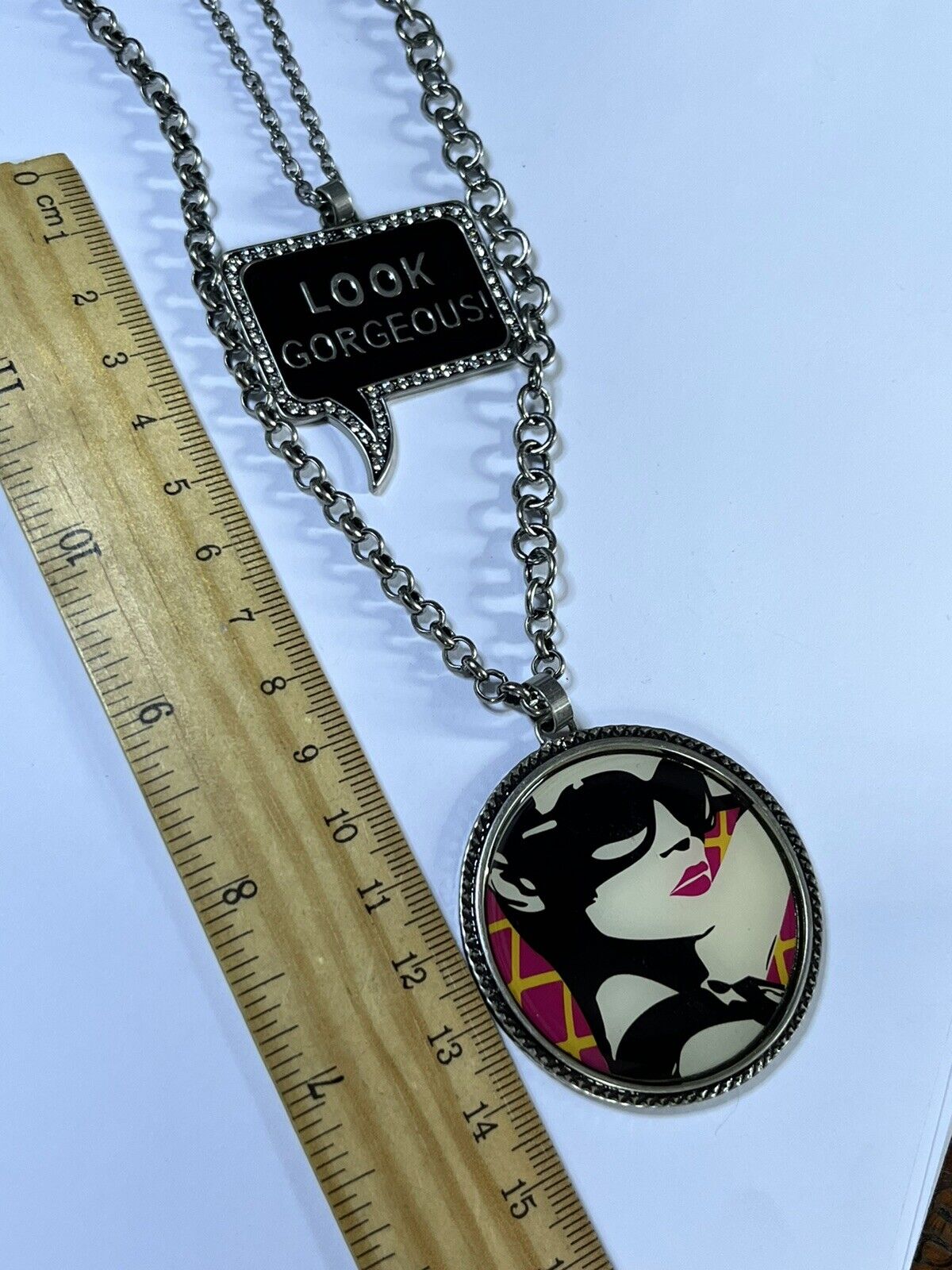 Vintage Lola And Grace 90s Retro Look Gorgeous Long Length Necklace