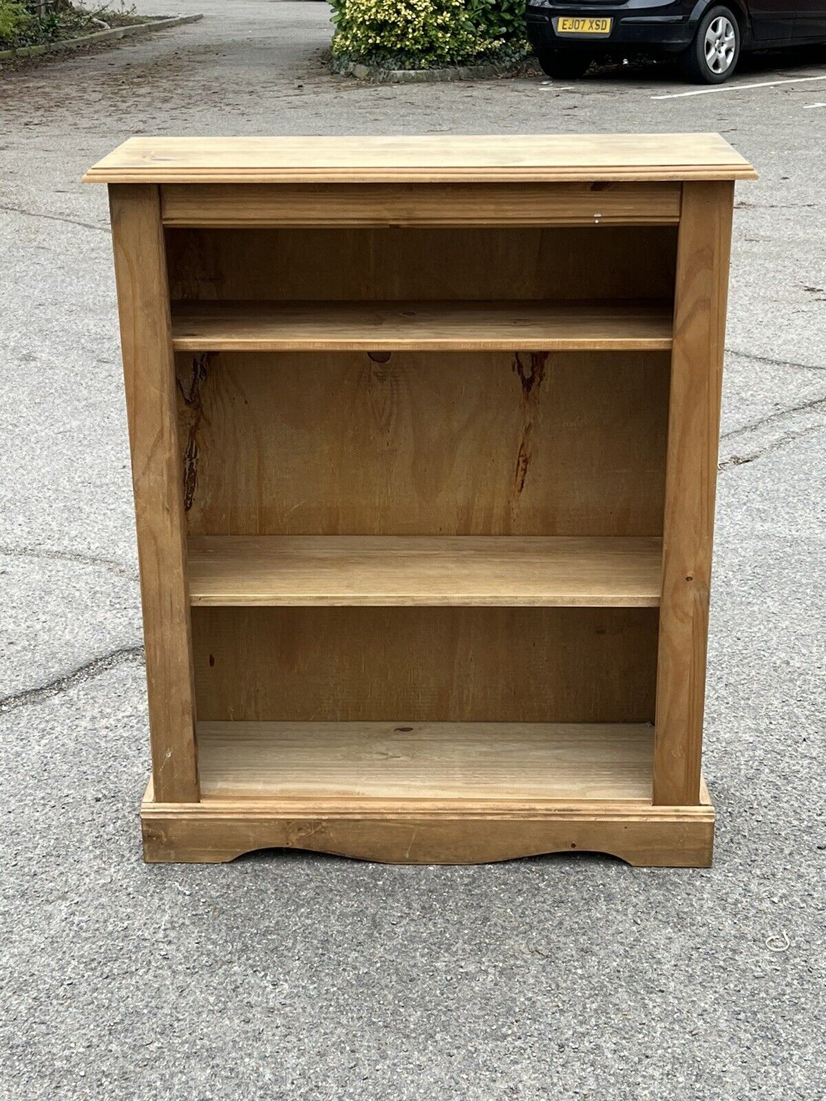 Solid Pine Open Bookcase