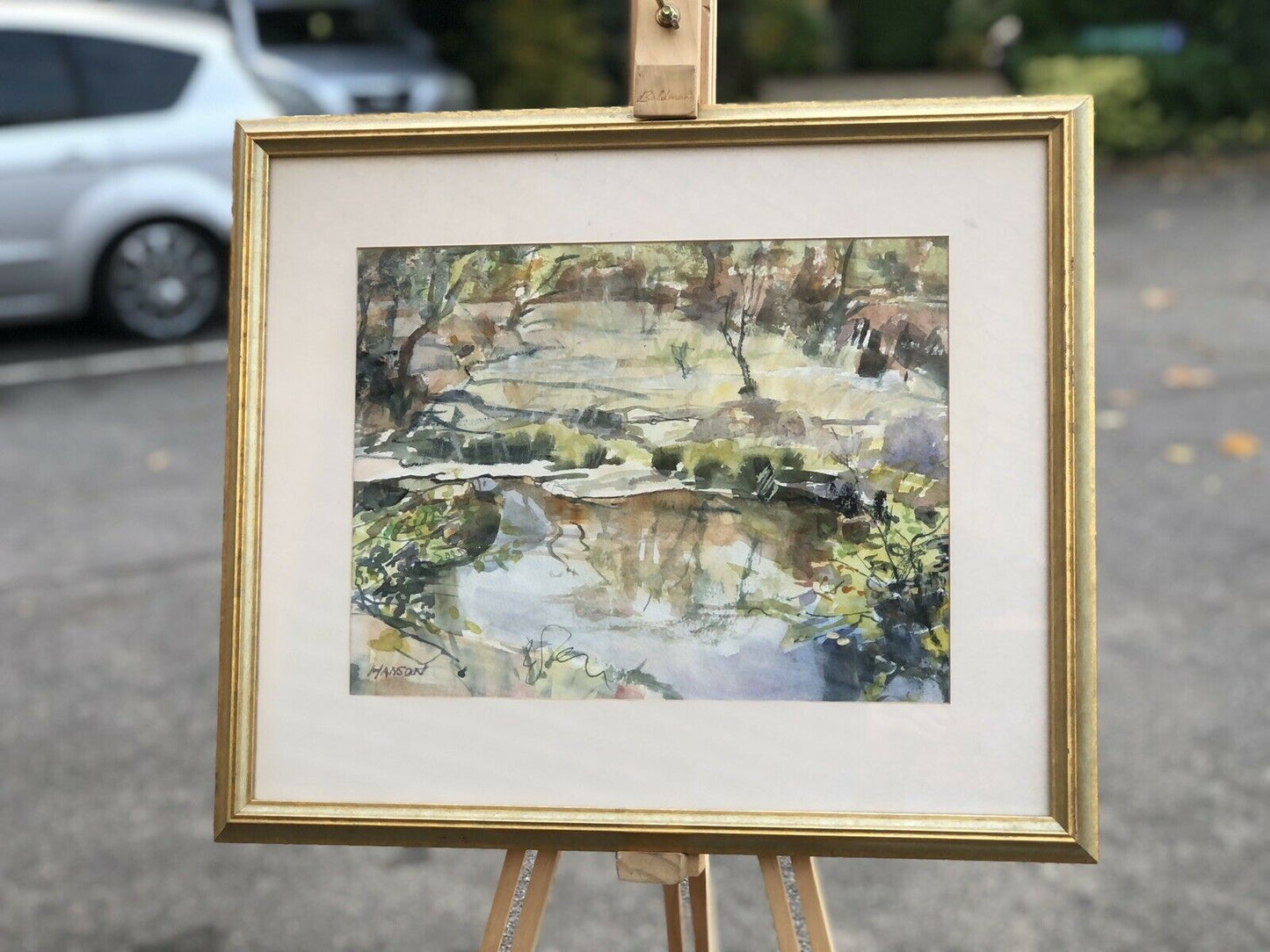 Framed Watercolour, Signed Hanson