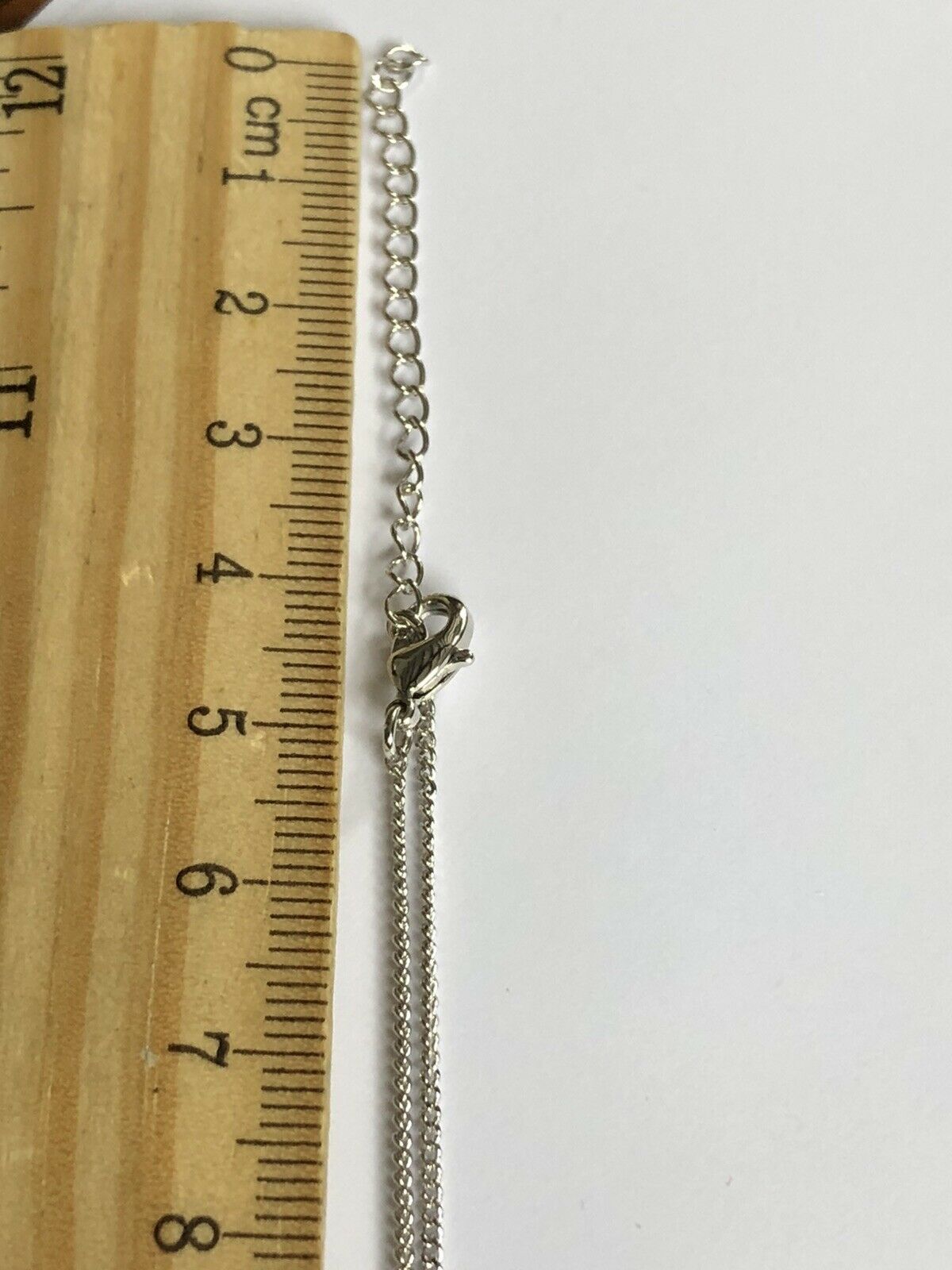 Vintage 1980s Rhodium Plated Detailed Diamanté Necklace
