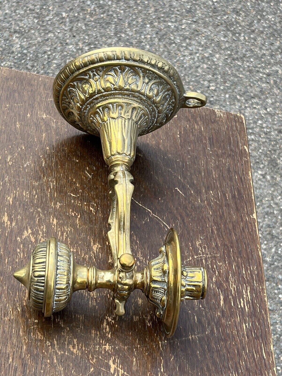 Ships Wall Mounted Brass Candlestick