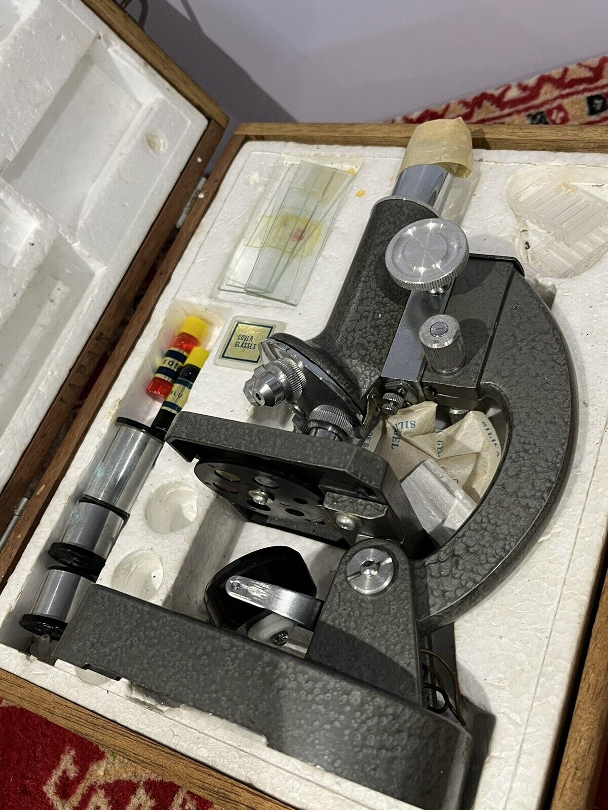 Microscope In Case.
