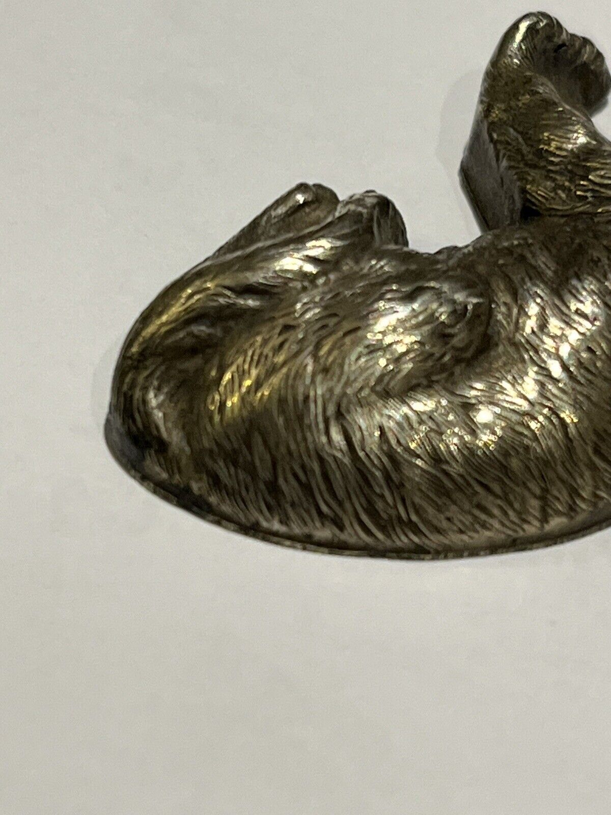 High Quality Plaque Of A Cat, Possibly Silver