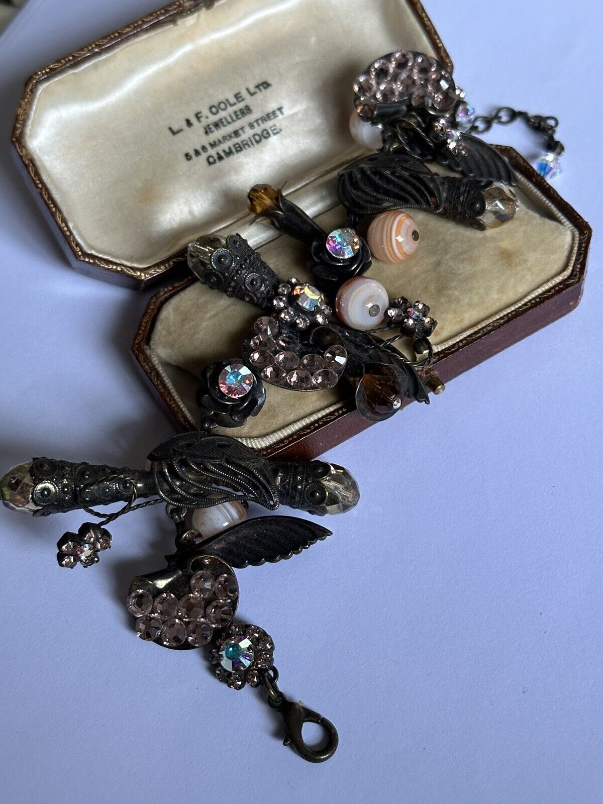 Vintage Designer Dimitriadis Crystal Beaded Detailed Bracelet