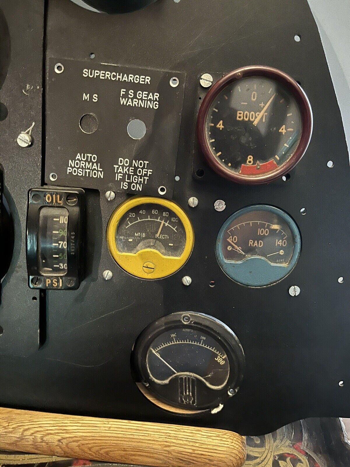 RAF Cockpit Dash With Air Ministry Dials