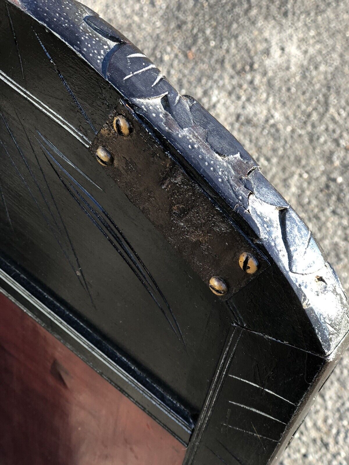 Antique Japanese Folding Fire Screen