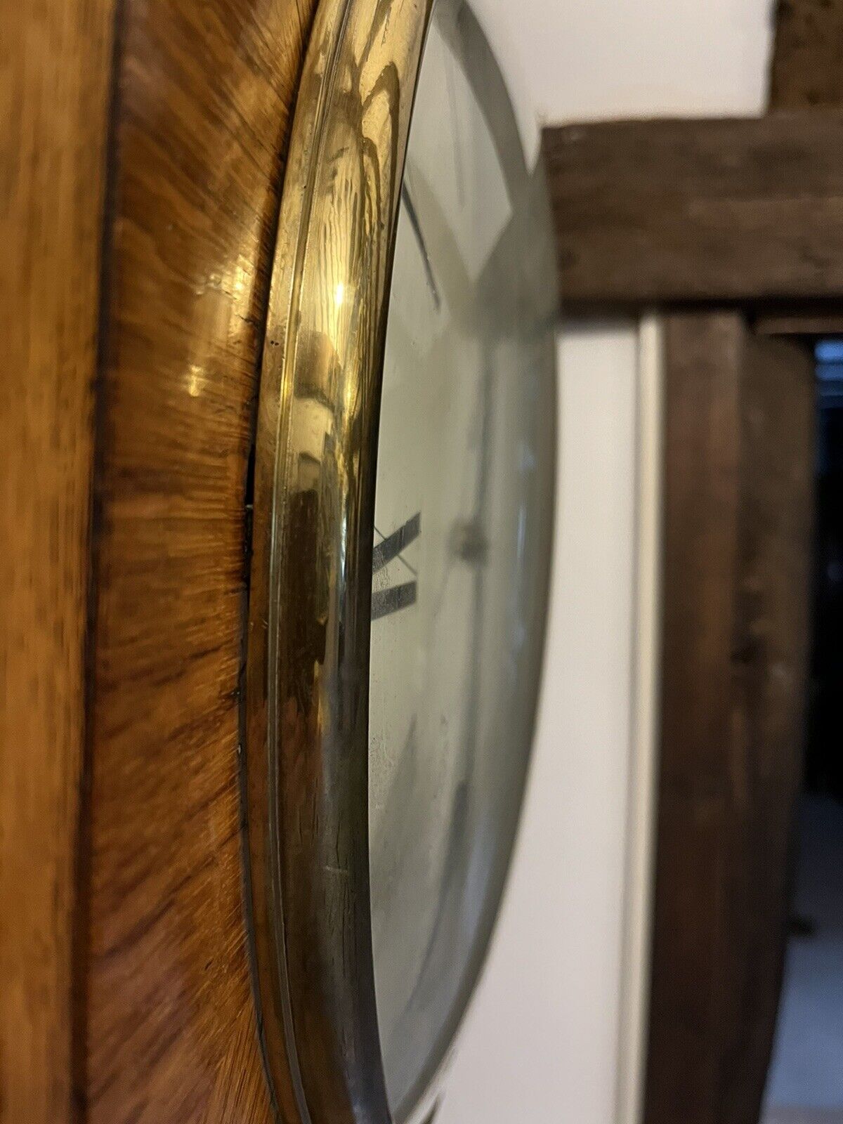 Doubke Fusee Tavern Clock, Convex Glass, Huge In Size, Top Quality Piece.