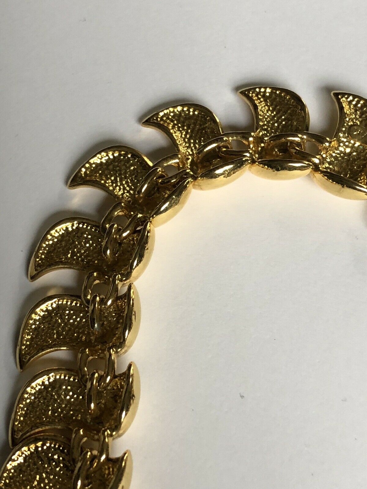 Vintage Signed Anne Klein Gold Tone Necklace