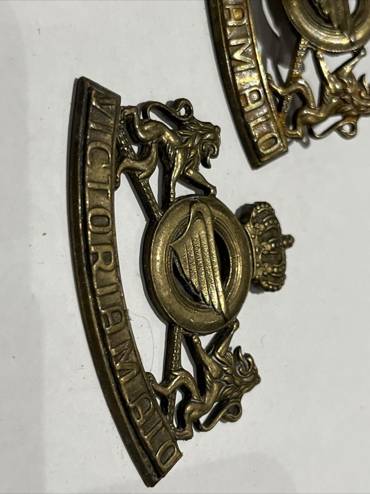 Pair Of Cap Badges