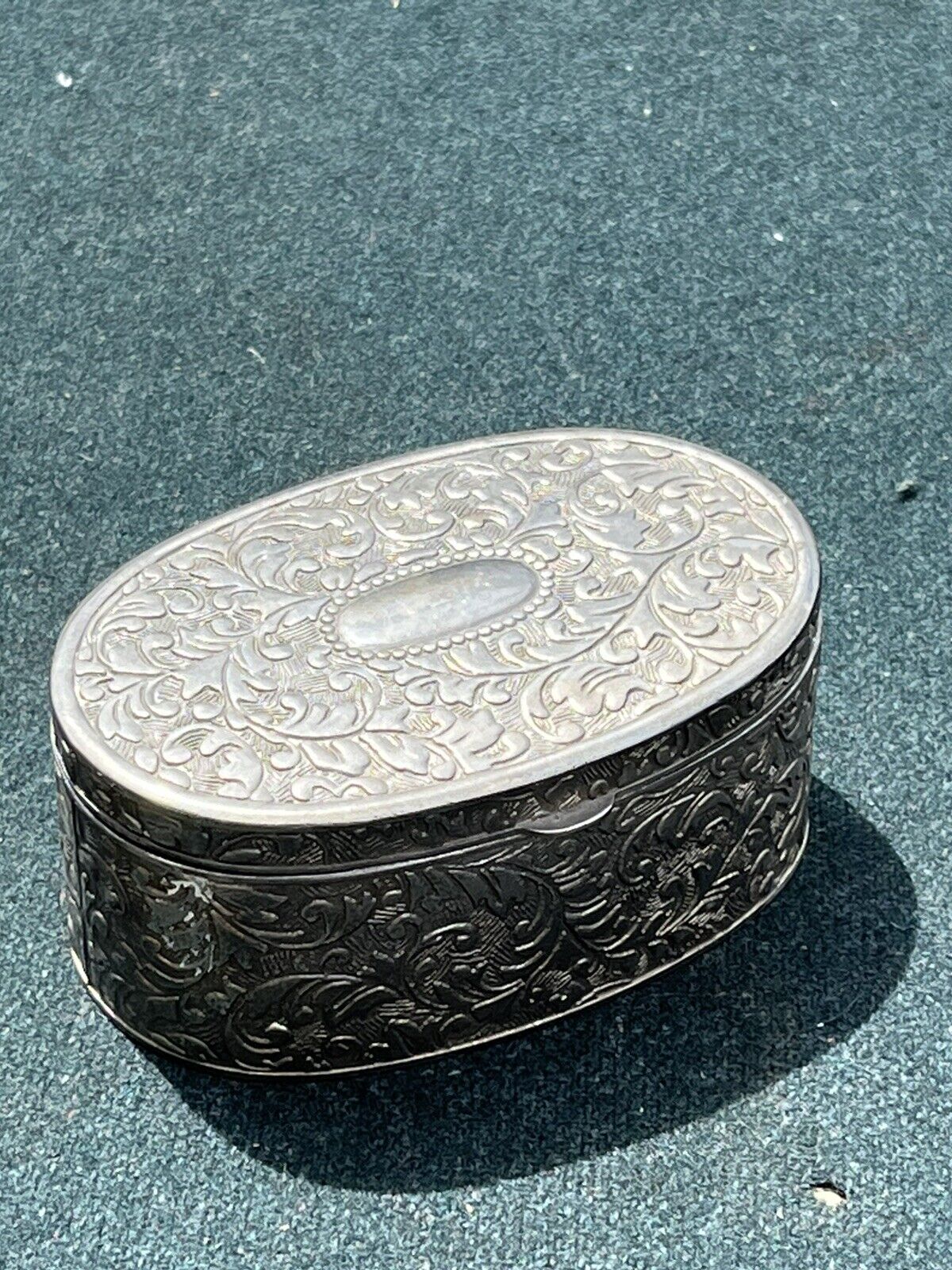 Silver Plate Trinket Box.