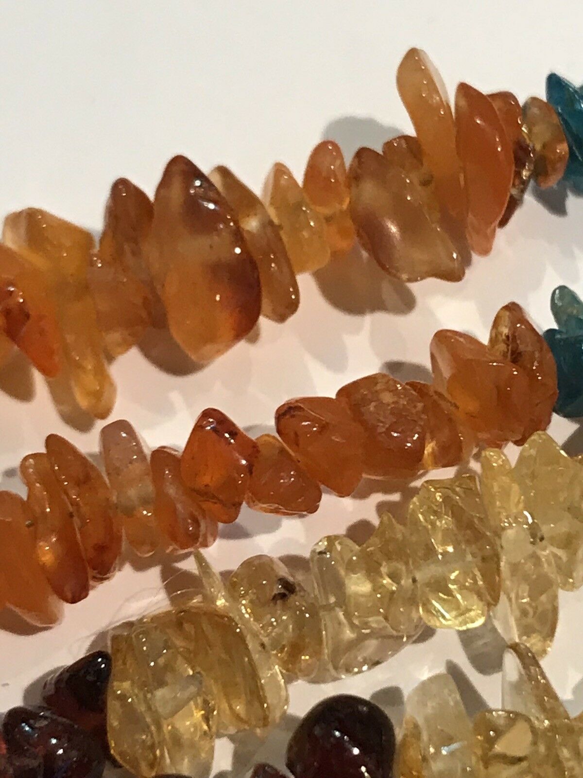 Multi Gemstone Necklace With Silver Clasp