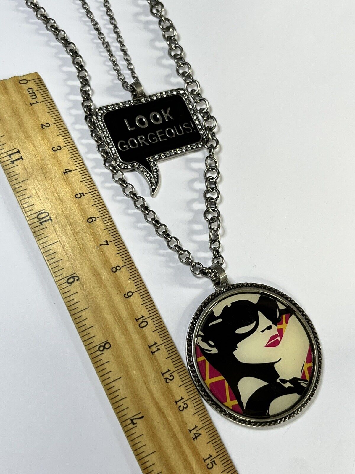 Vintage Lola And Grace 90s Retro Look Gorgeous Long Length Necklace