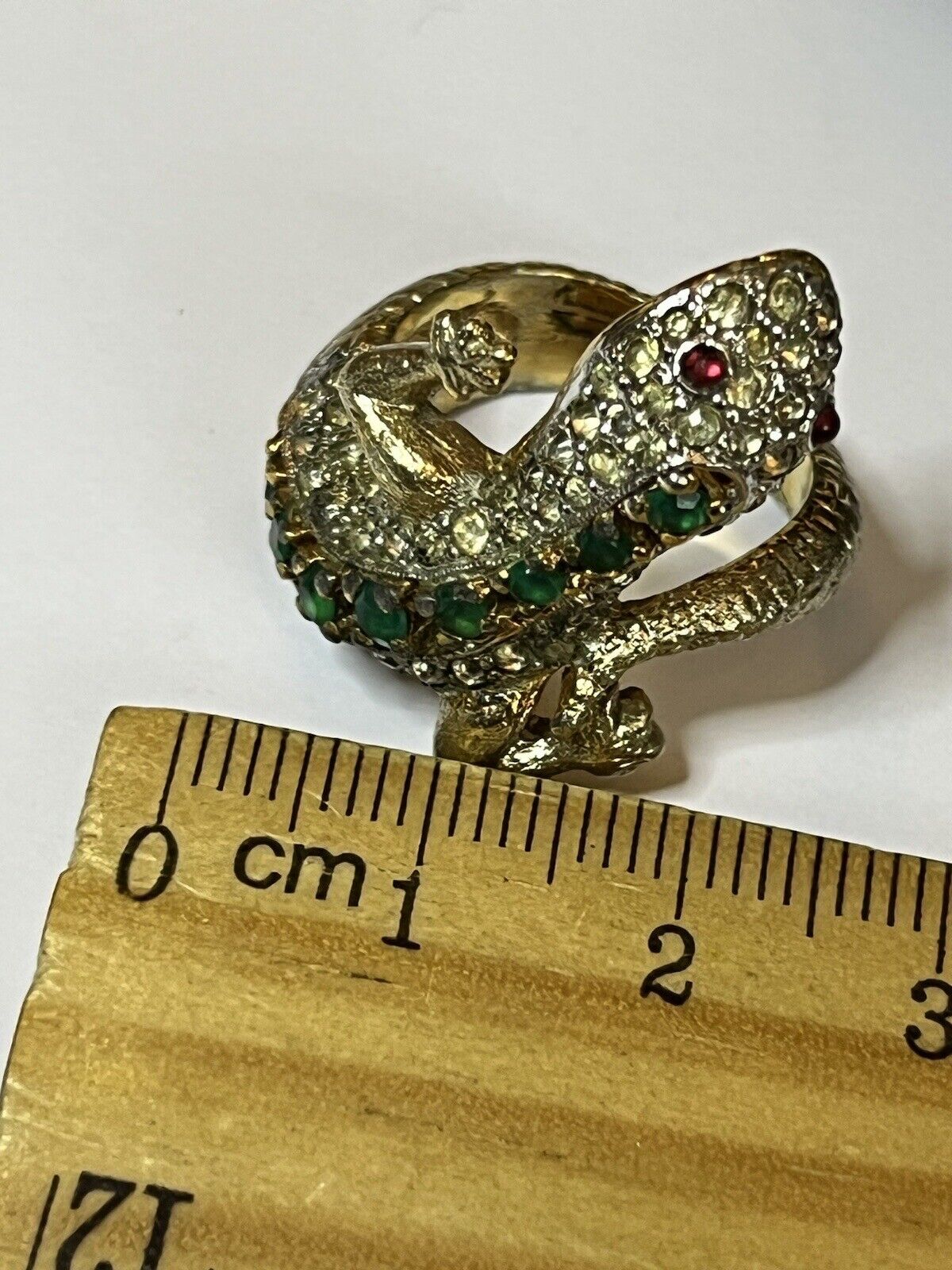Vintage 50s/60s Panetta Rare Lizard Ring