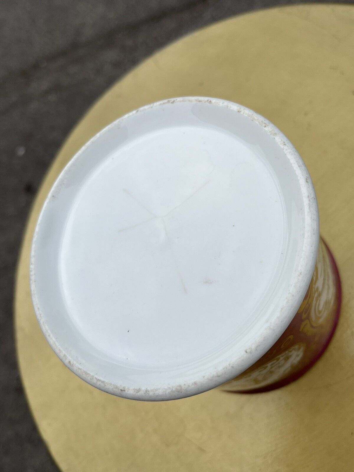 Victorian Porcelain Hand Decorated Cup. Large In Size.