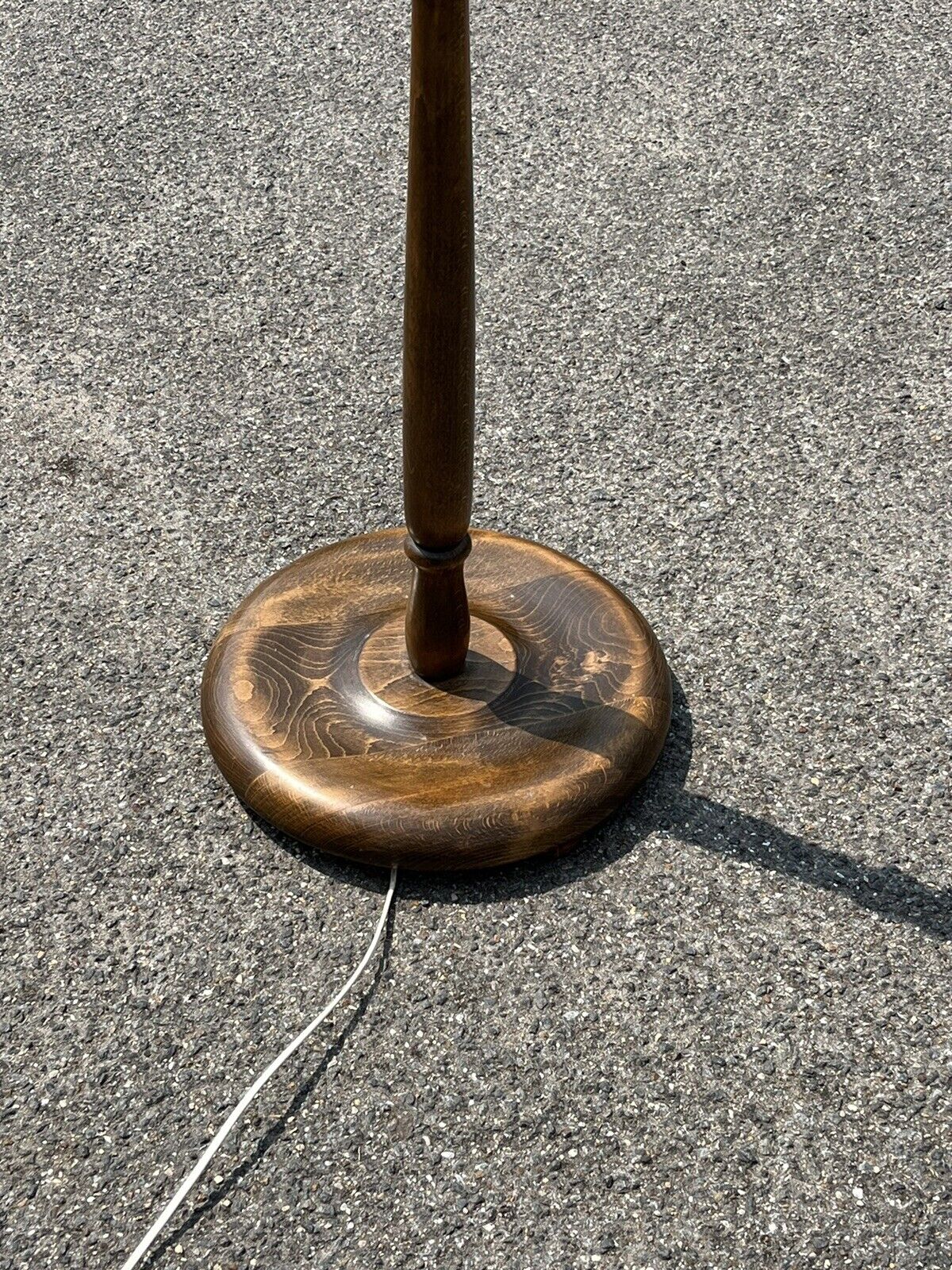 Mid Century Floor Standing Lamp With Original Shade.