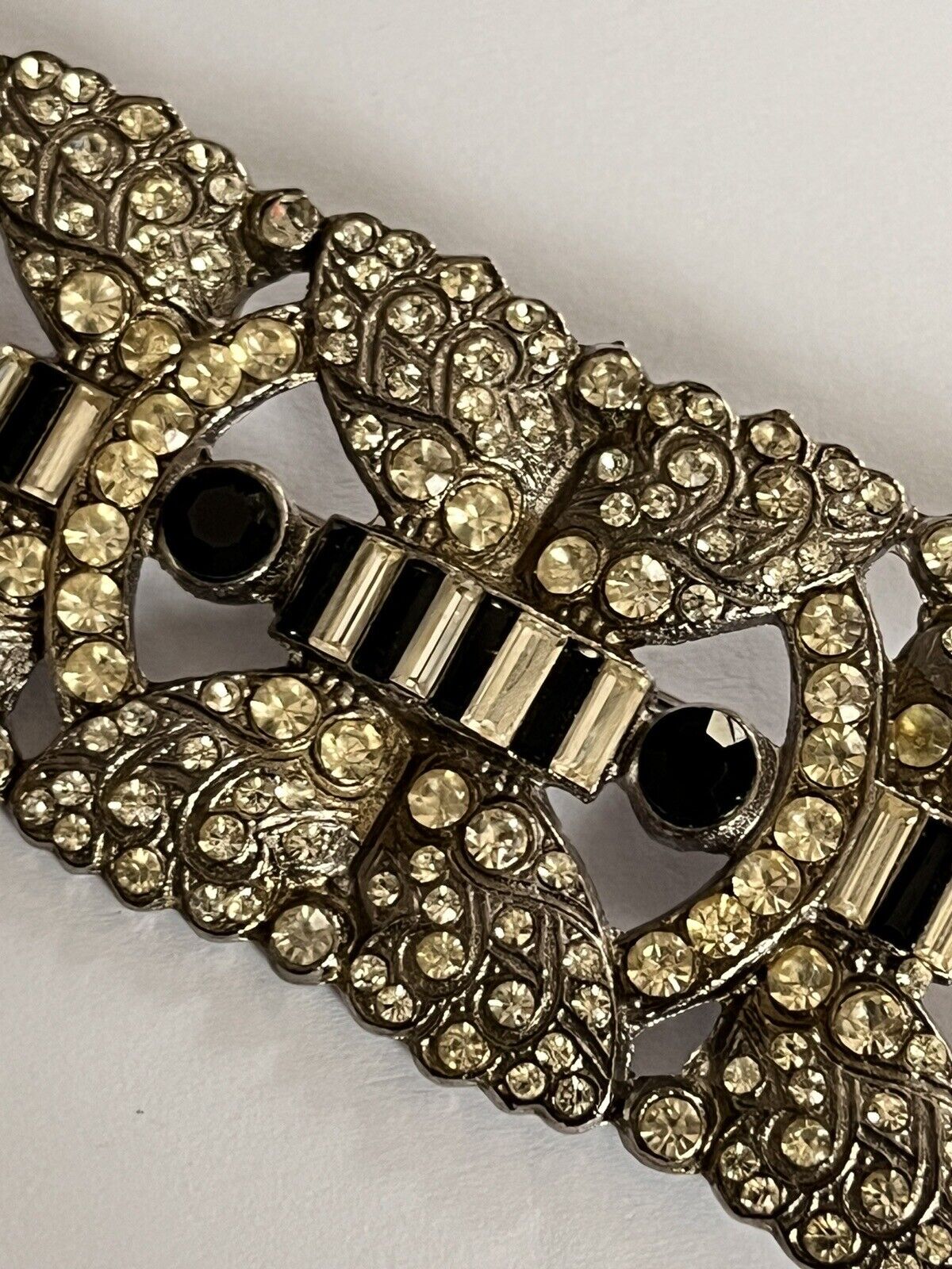 Vintage Old Butler And Wilson Deco Large Brooch