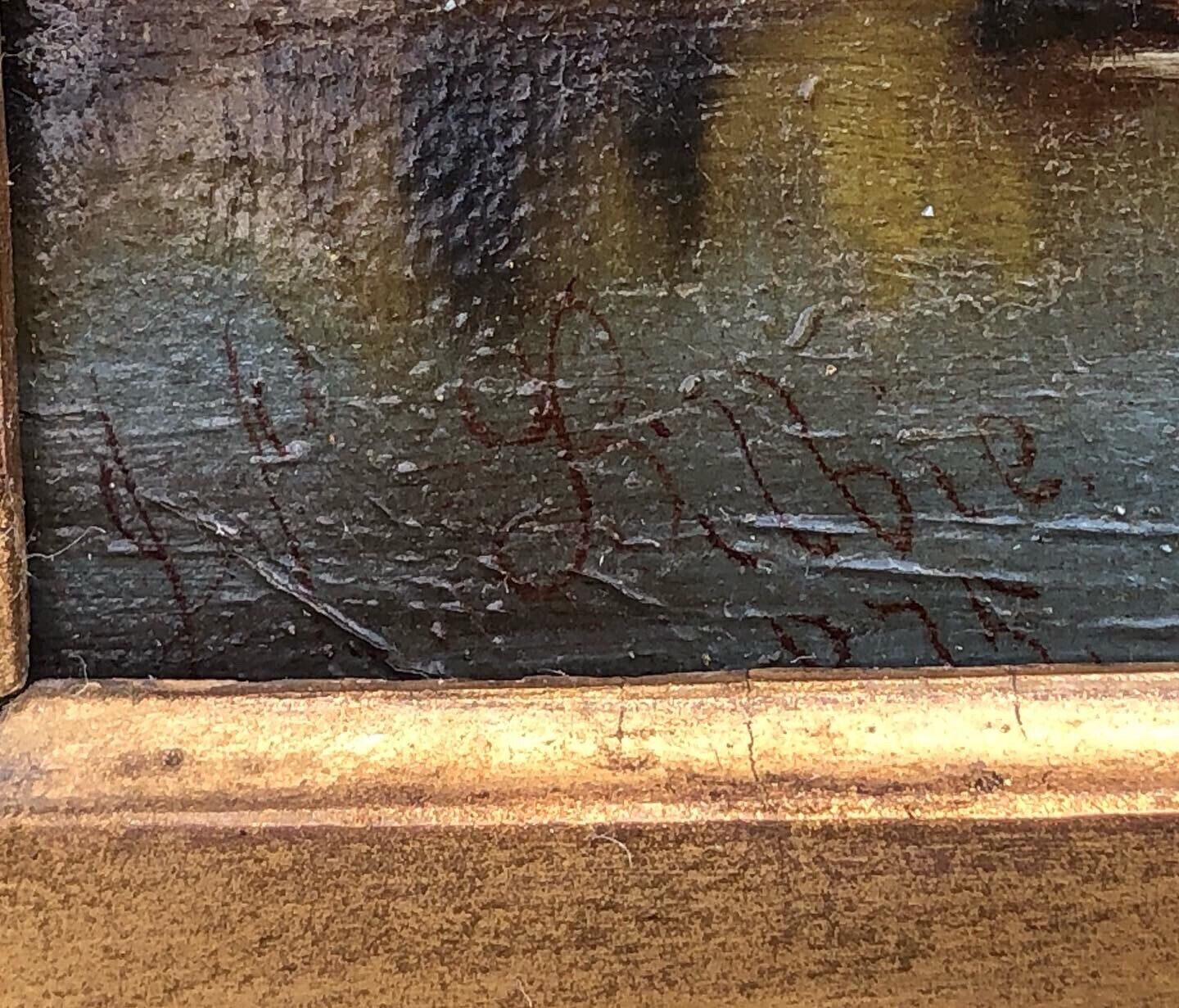 Oil on board by James Lees Bilbie RA 1860-1945 of Nottingham.