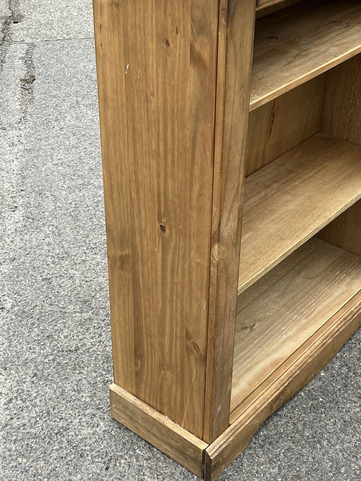 Solid Pine Open Bookcase