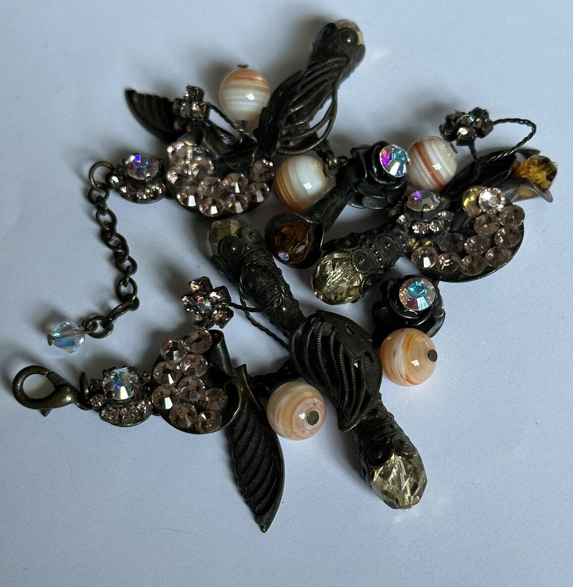 Vintage Designer Dimitriadis Crystal Beaded Detailed Bracelet