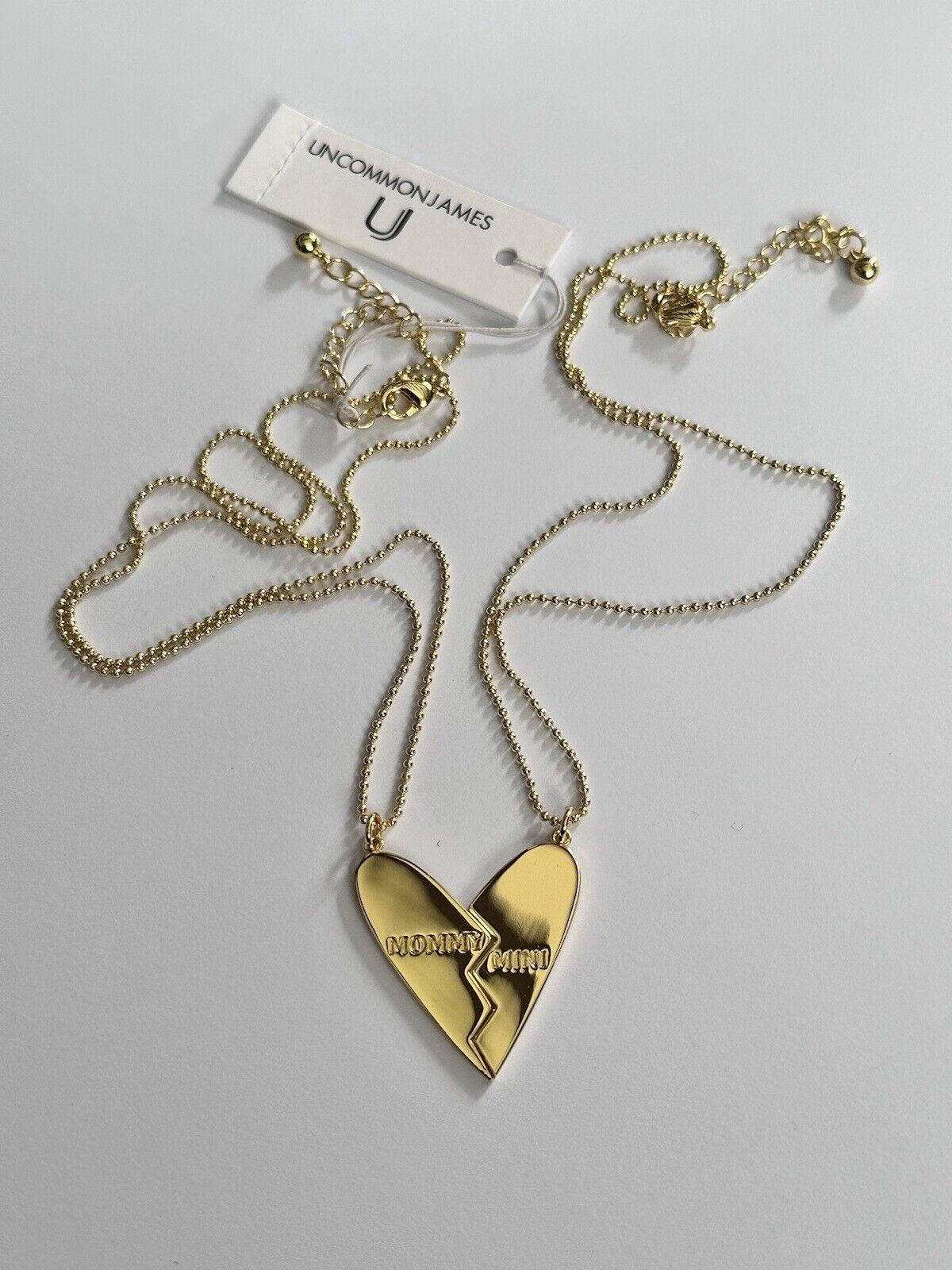 Uncommon James Mini Mommy 2 Sides Of A Heart Necklace Set Of 2