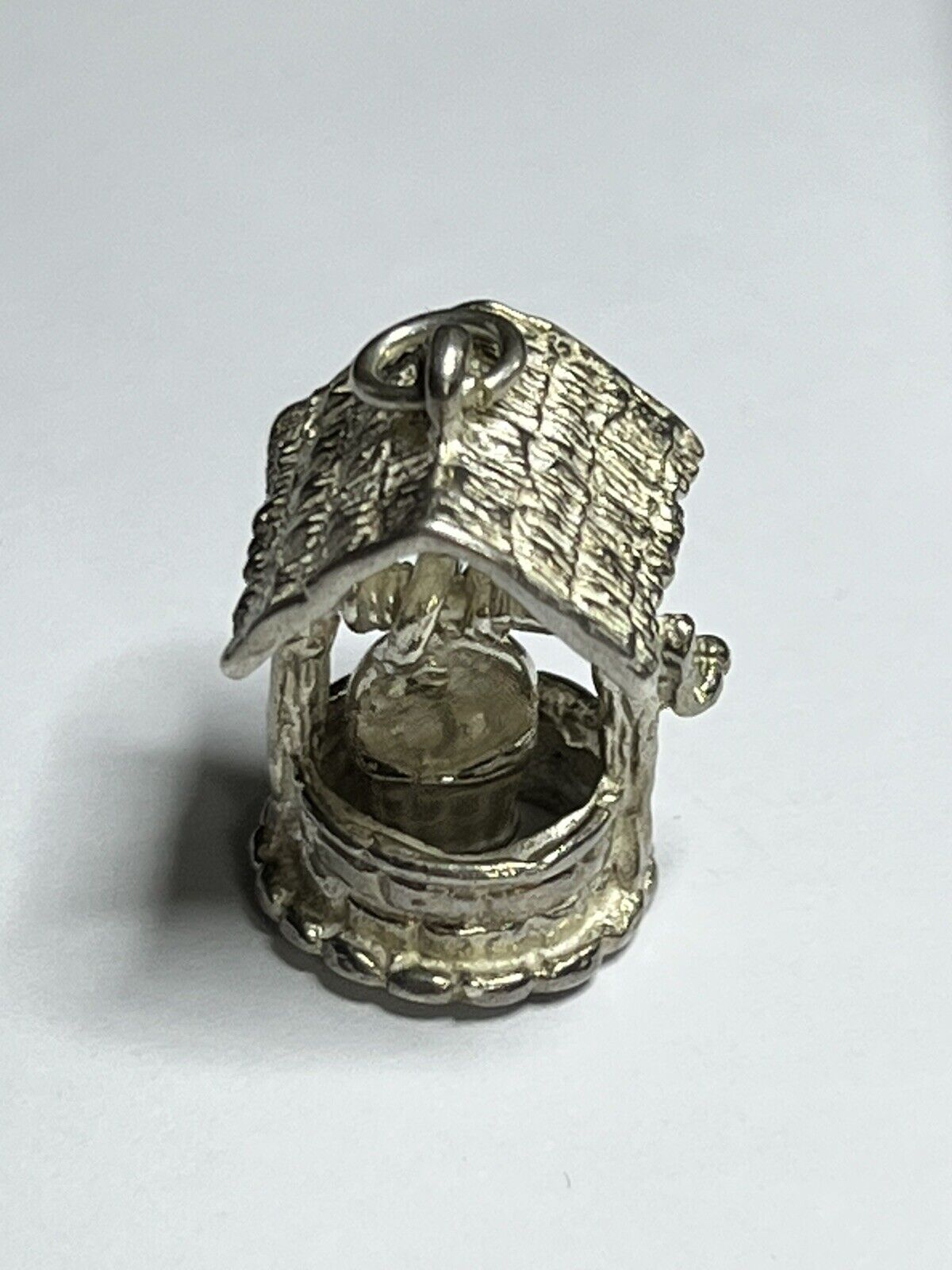 Vintage Silver 925 Wishing Well With Hanging Bucket Charm 4.02g