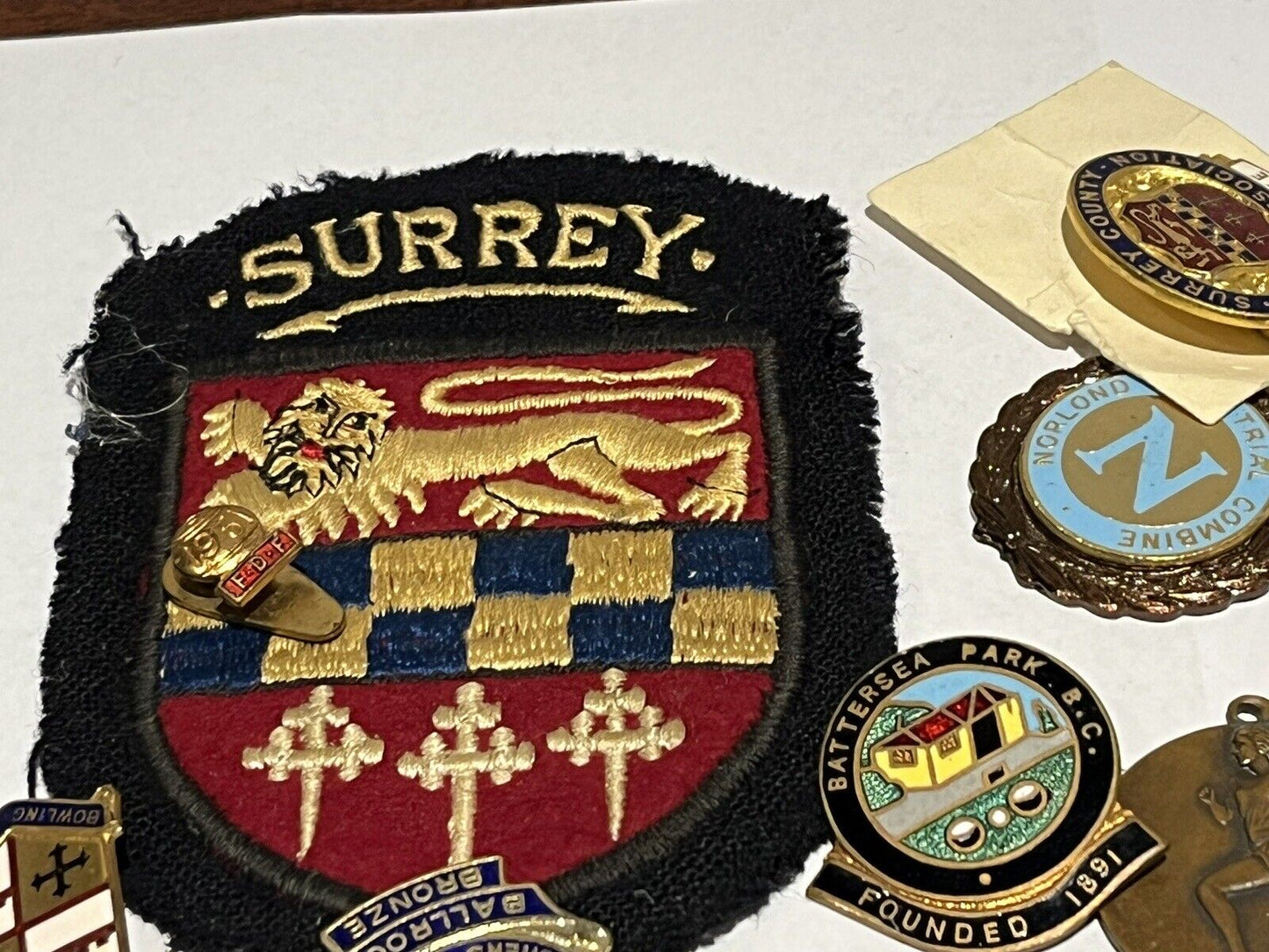 Old Badges. Mostly Bowls Awards And Club Badges