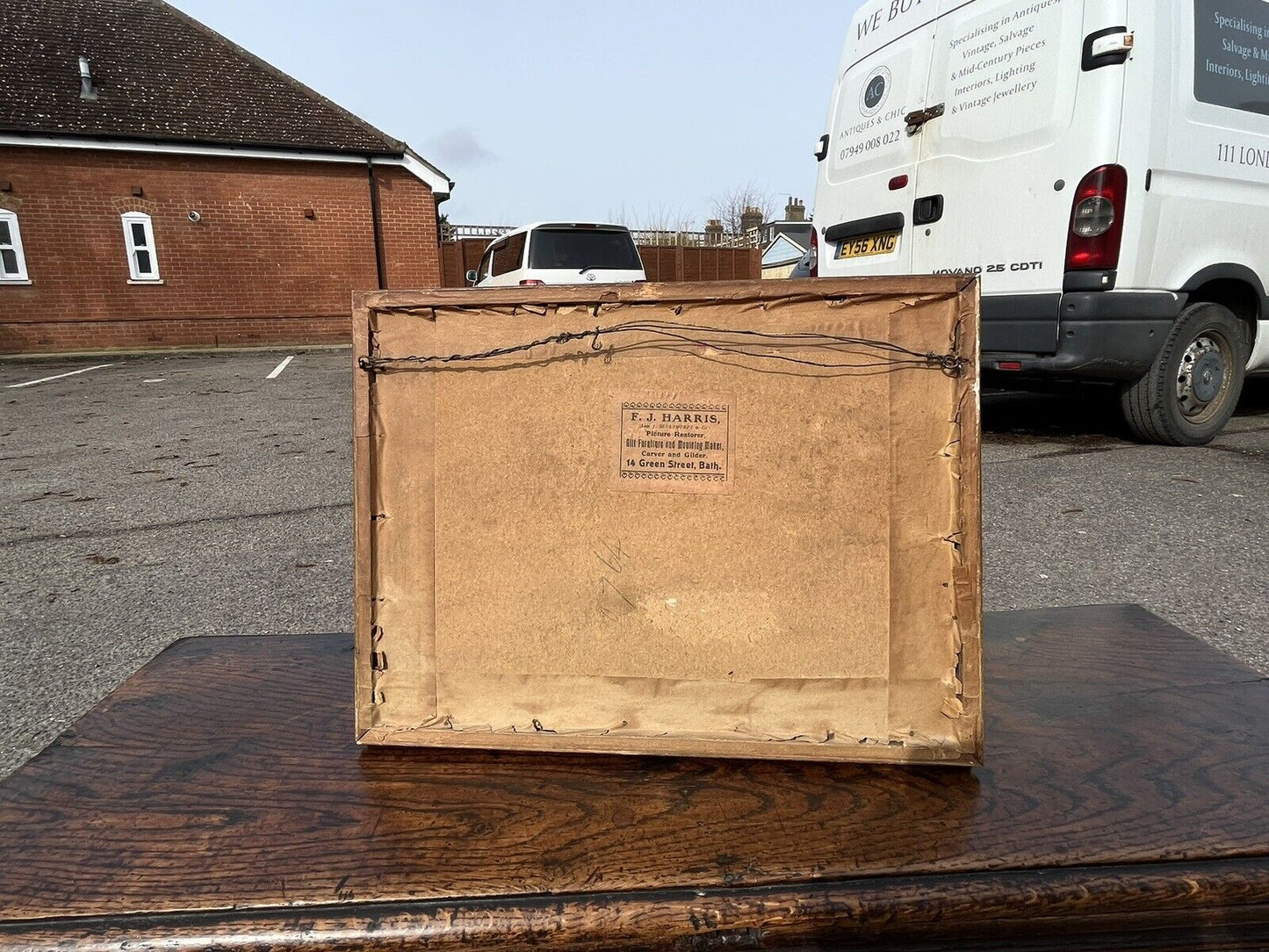 Framed Maritime Watercolour. Circa 1830 F.Rawlins. Somerset