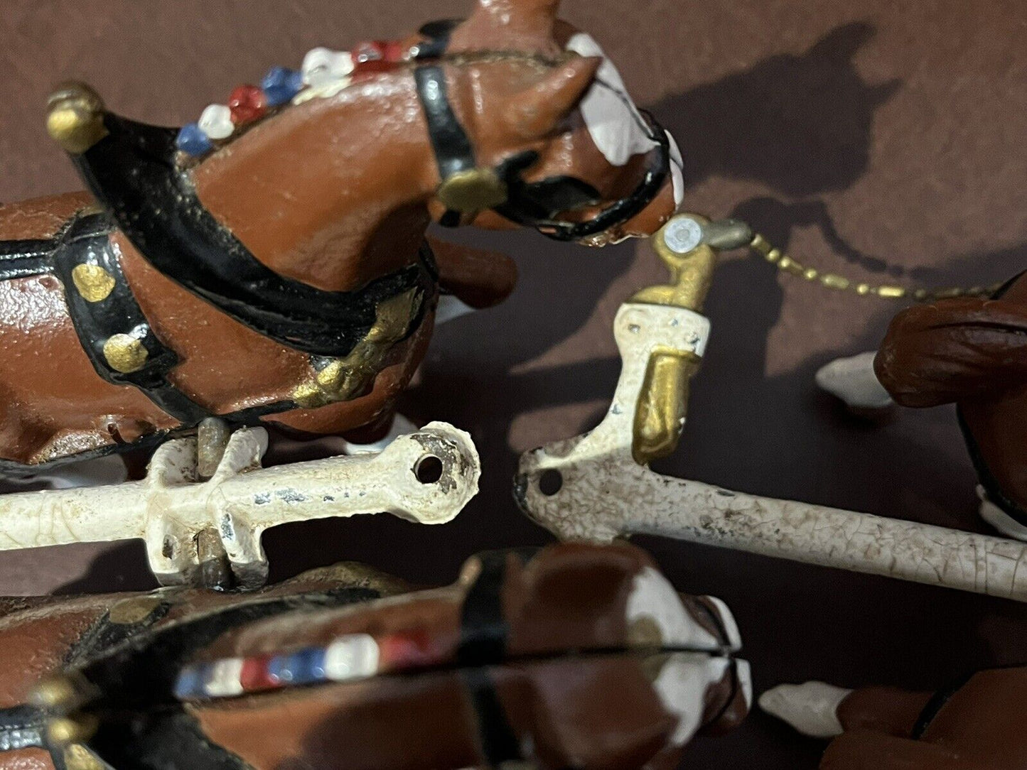 Large Cast Iron Coach And Horses