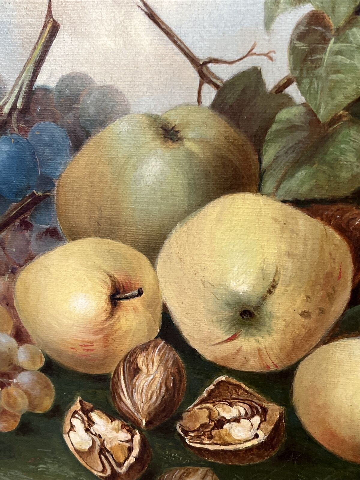 Antique Still Life Oil On Canvas, Signed &Dated, Max Winter, In Gold Gilt Frame.